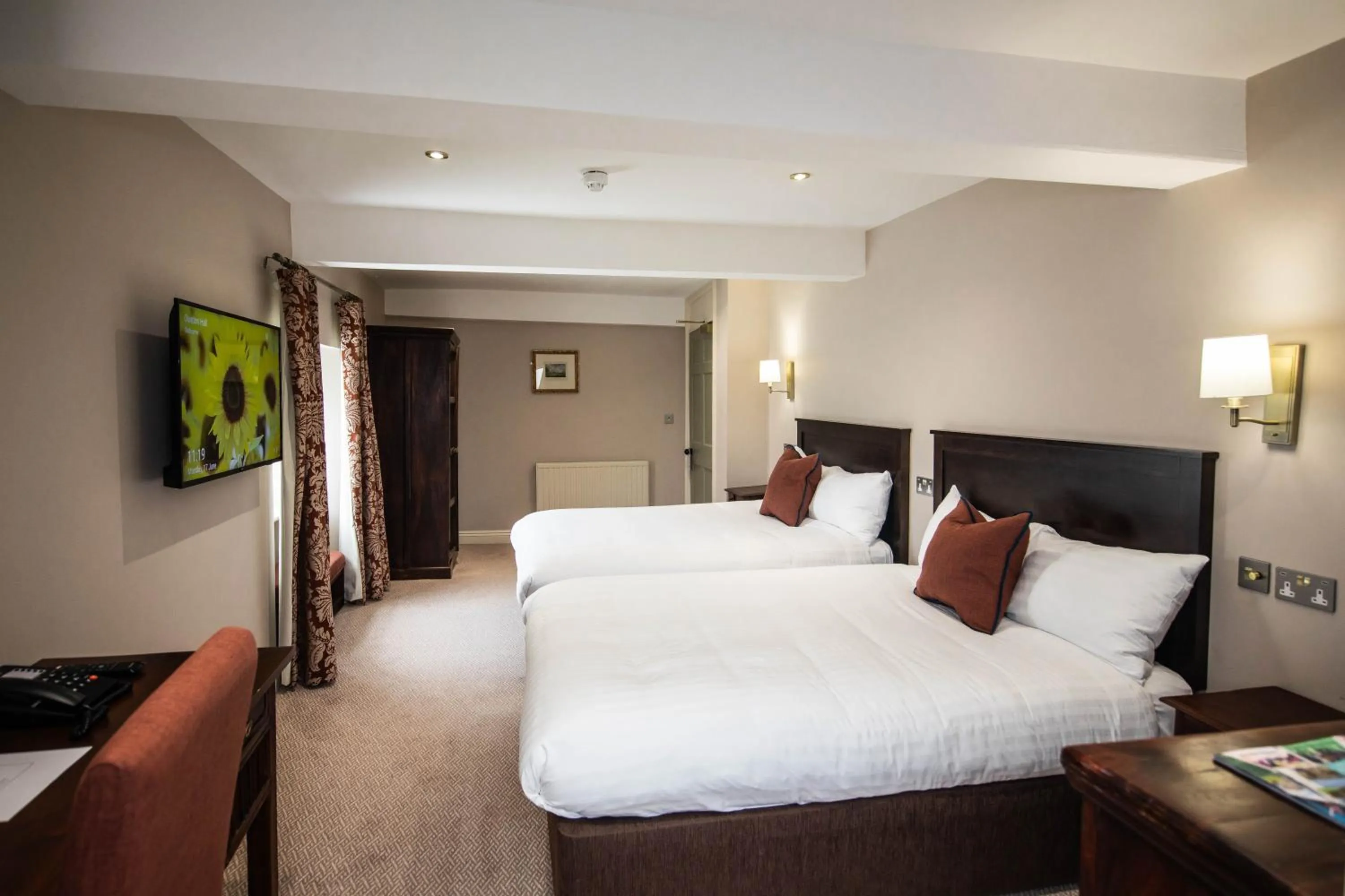 Bed in Owston Hall Hotel