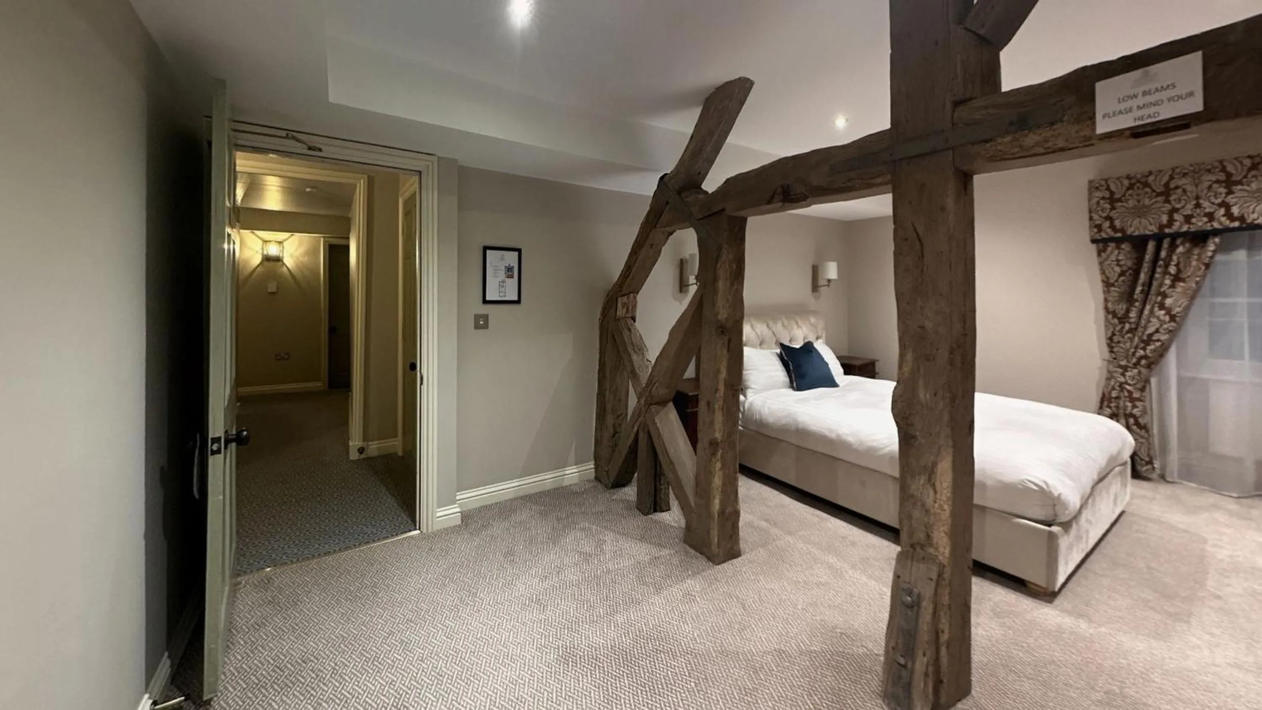 Bed in Owston Hall Hotel