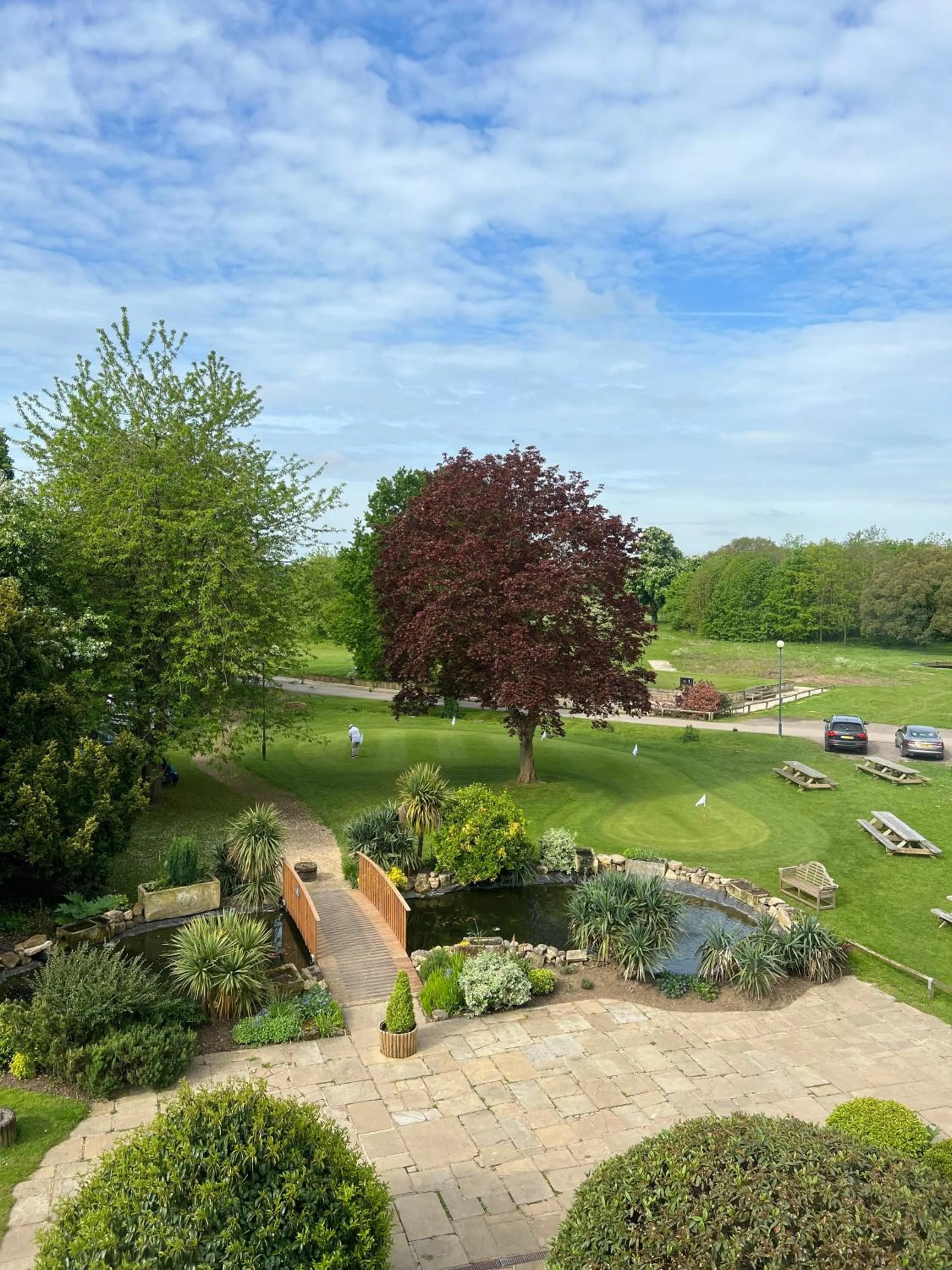 Garden in Owston Hall Hotel
