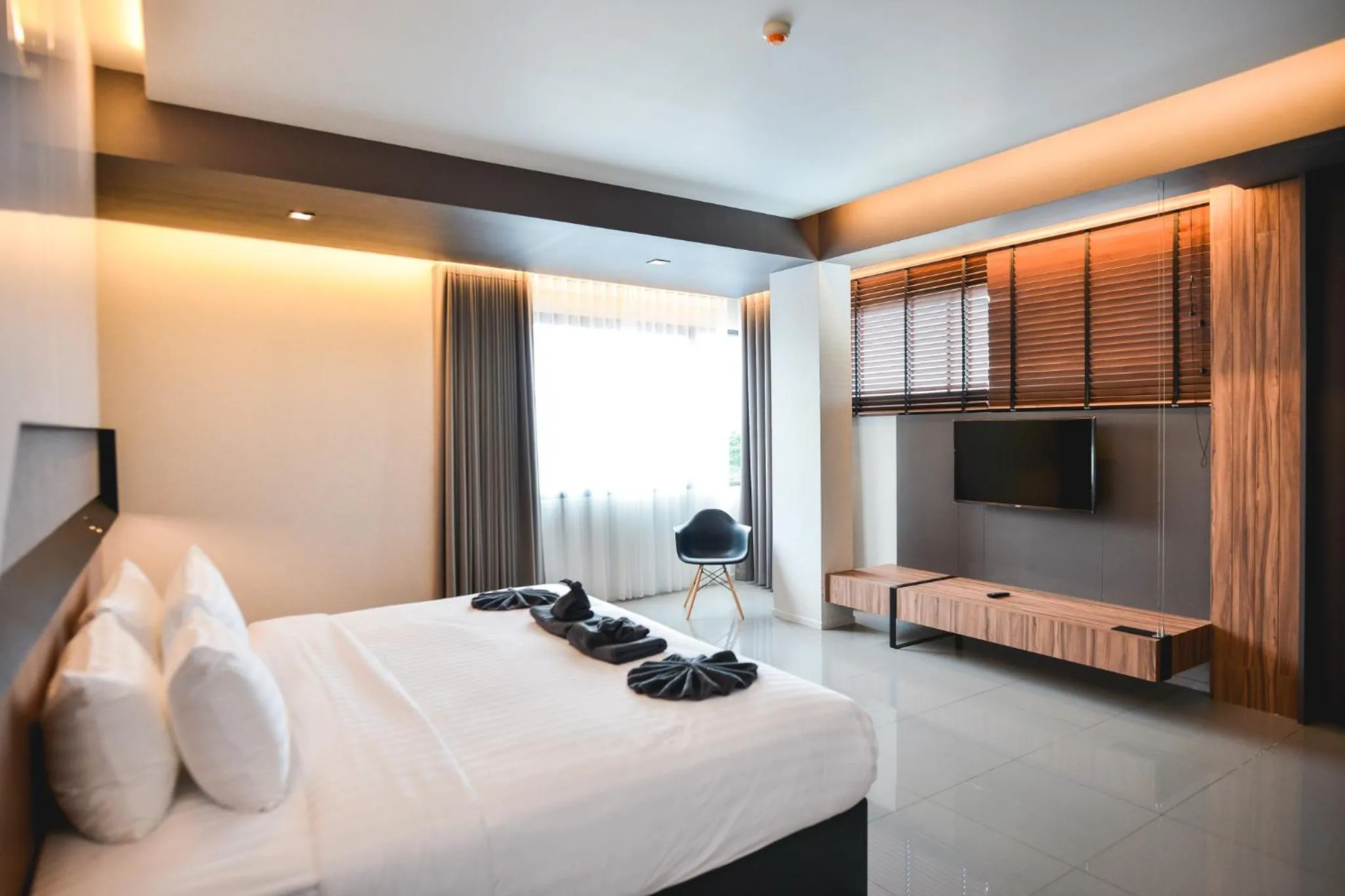 Bed in 9D Sport Hotel