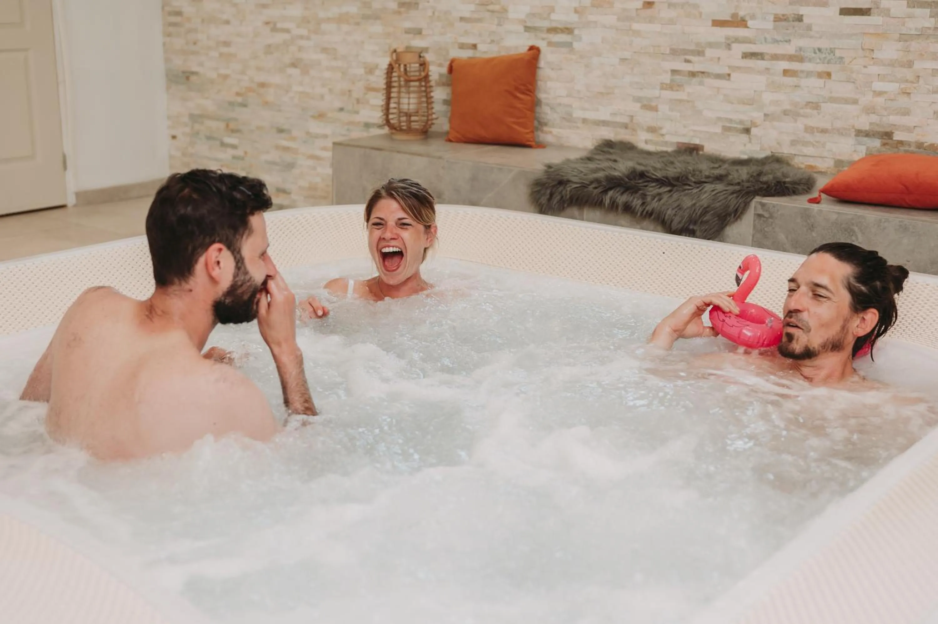 Hot Tub in Domaine de la Fauvriere