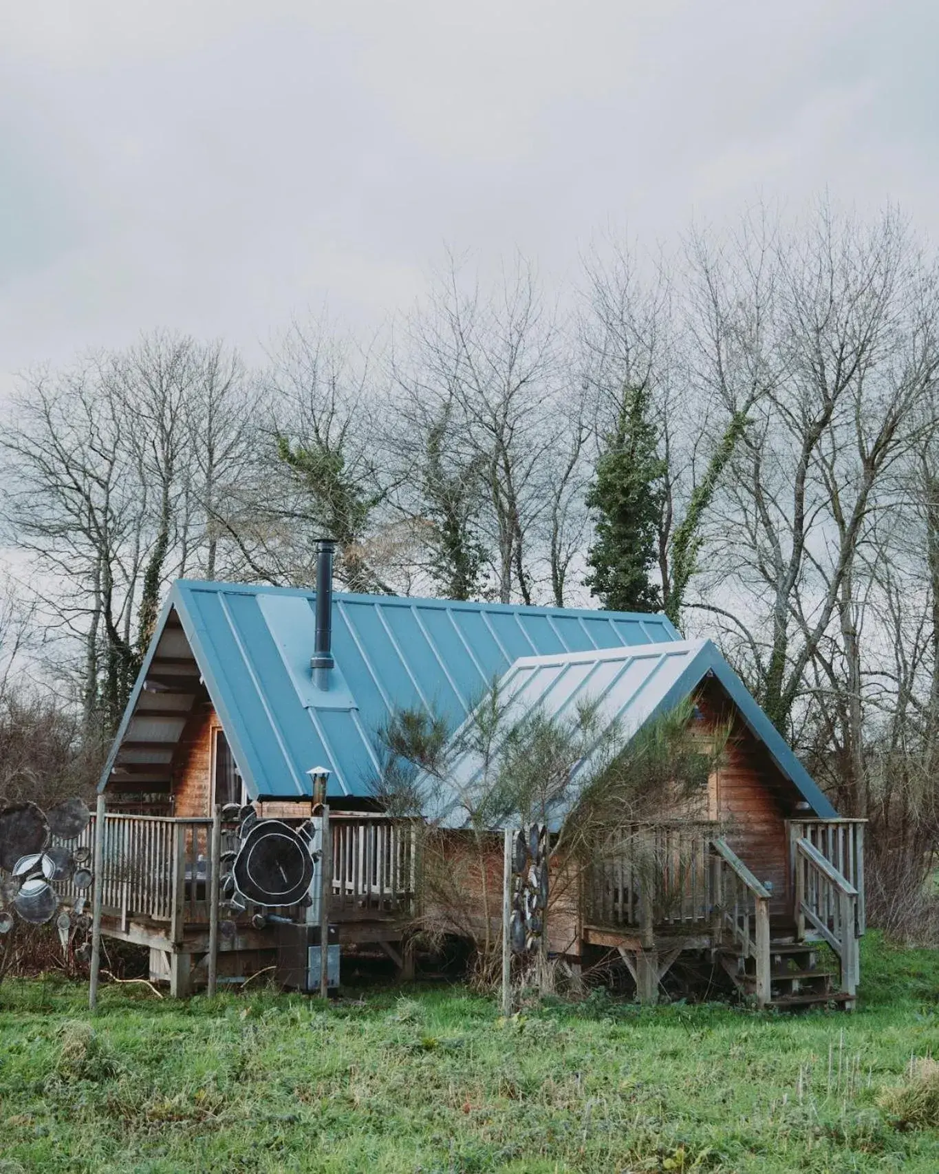 Family Lodge with Deck (4 People) in Domaine de la Fauvriere Family Lodge with Deck (4 People) in Domaine de la Fauvriere