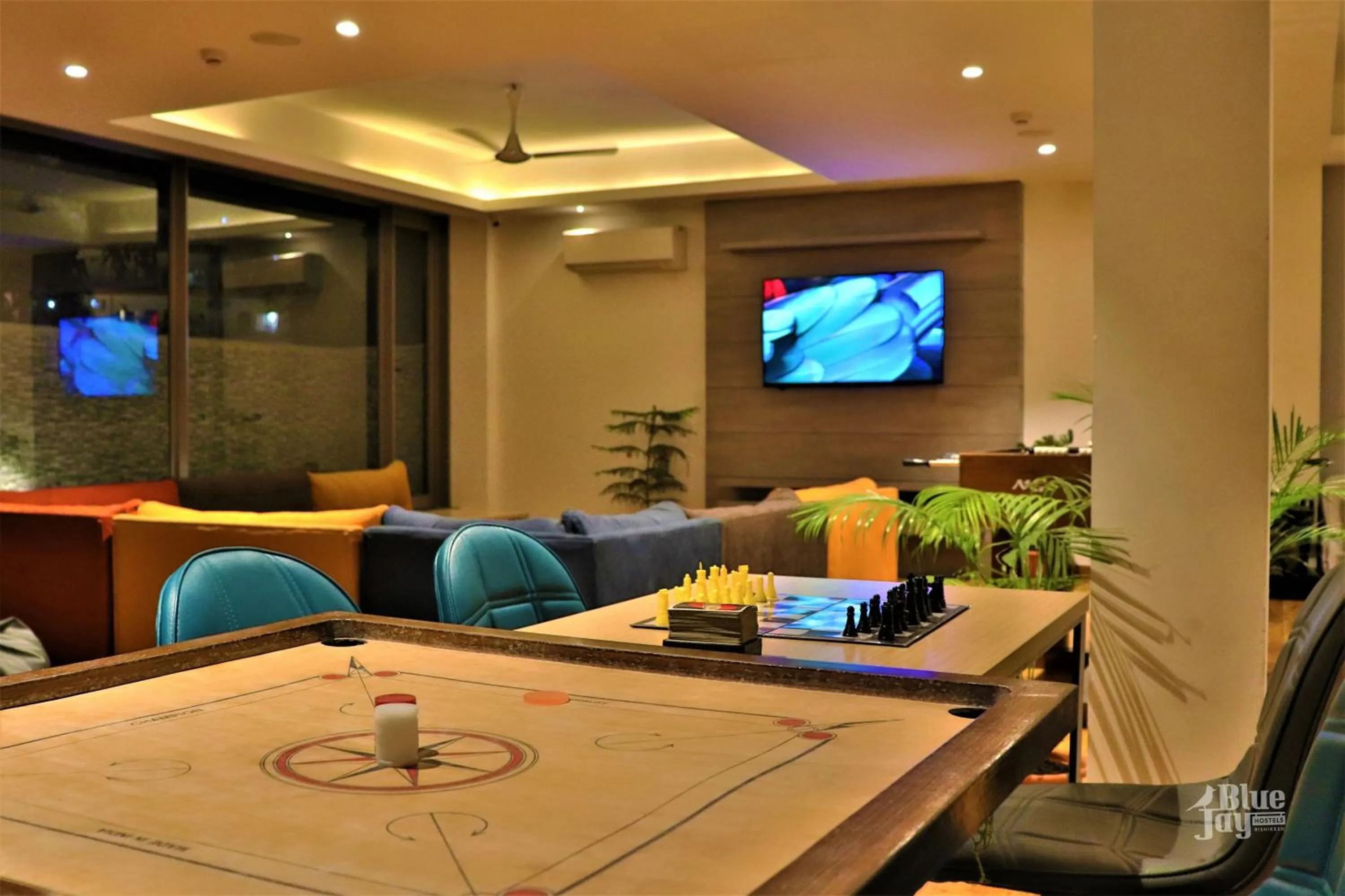 Communal lounge/ TV room in The Blue Jay Hostel - Dorms & Rooms