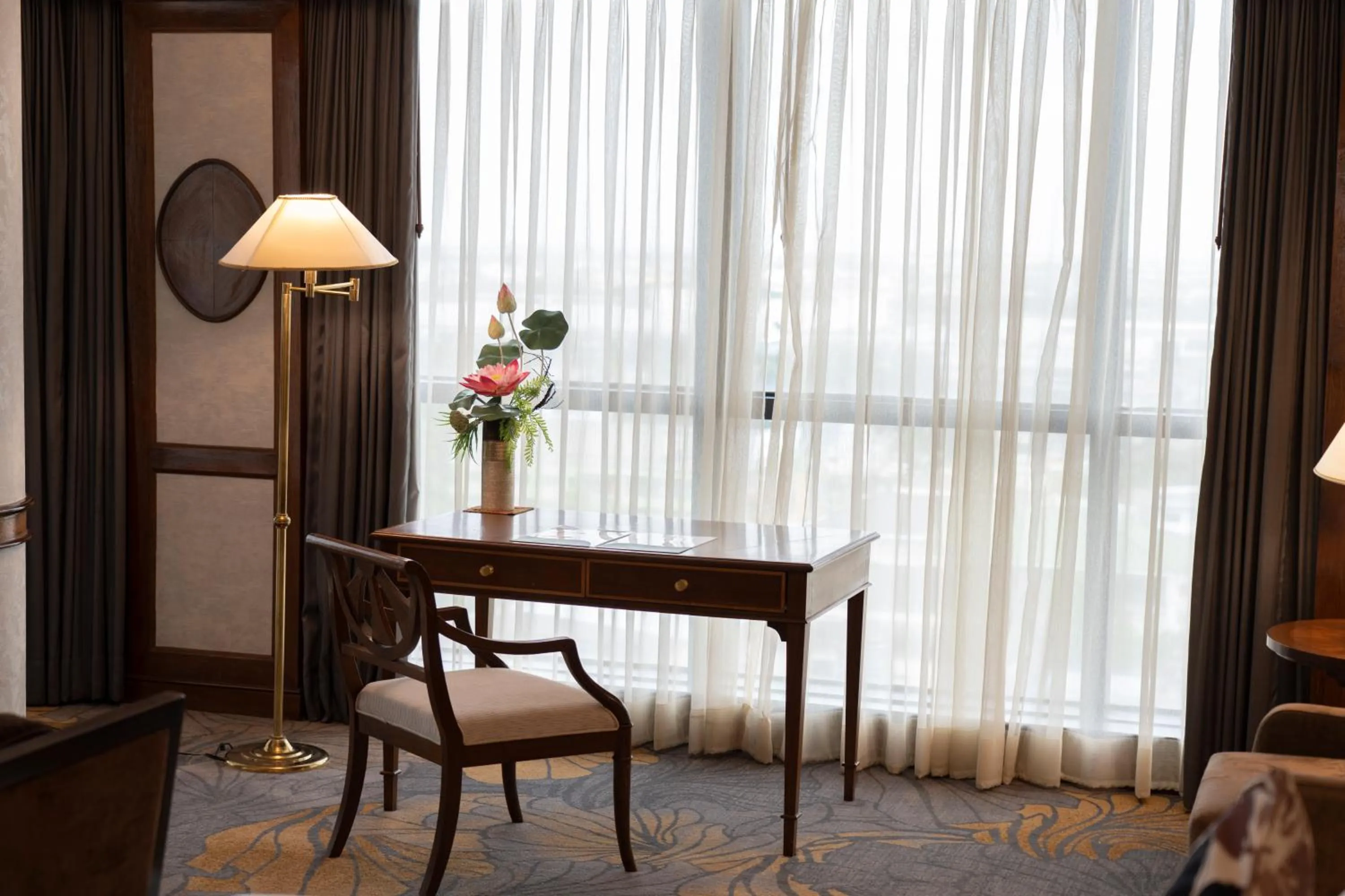 Seating area in The Twin Lotus Hotel