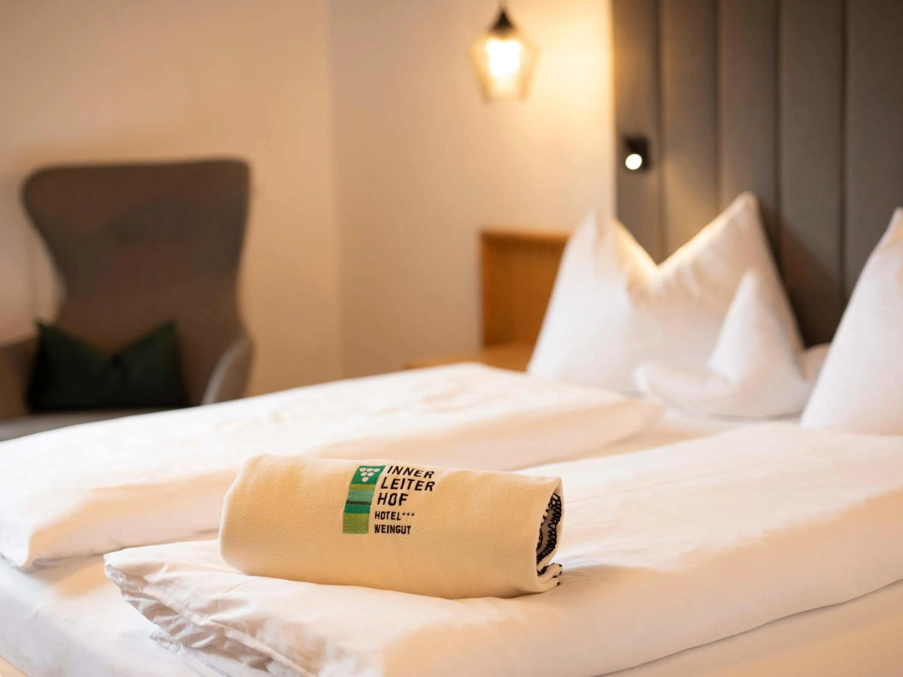 Bed in Hotel Weingut Innerleiterhof