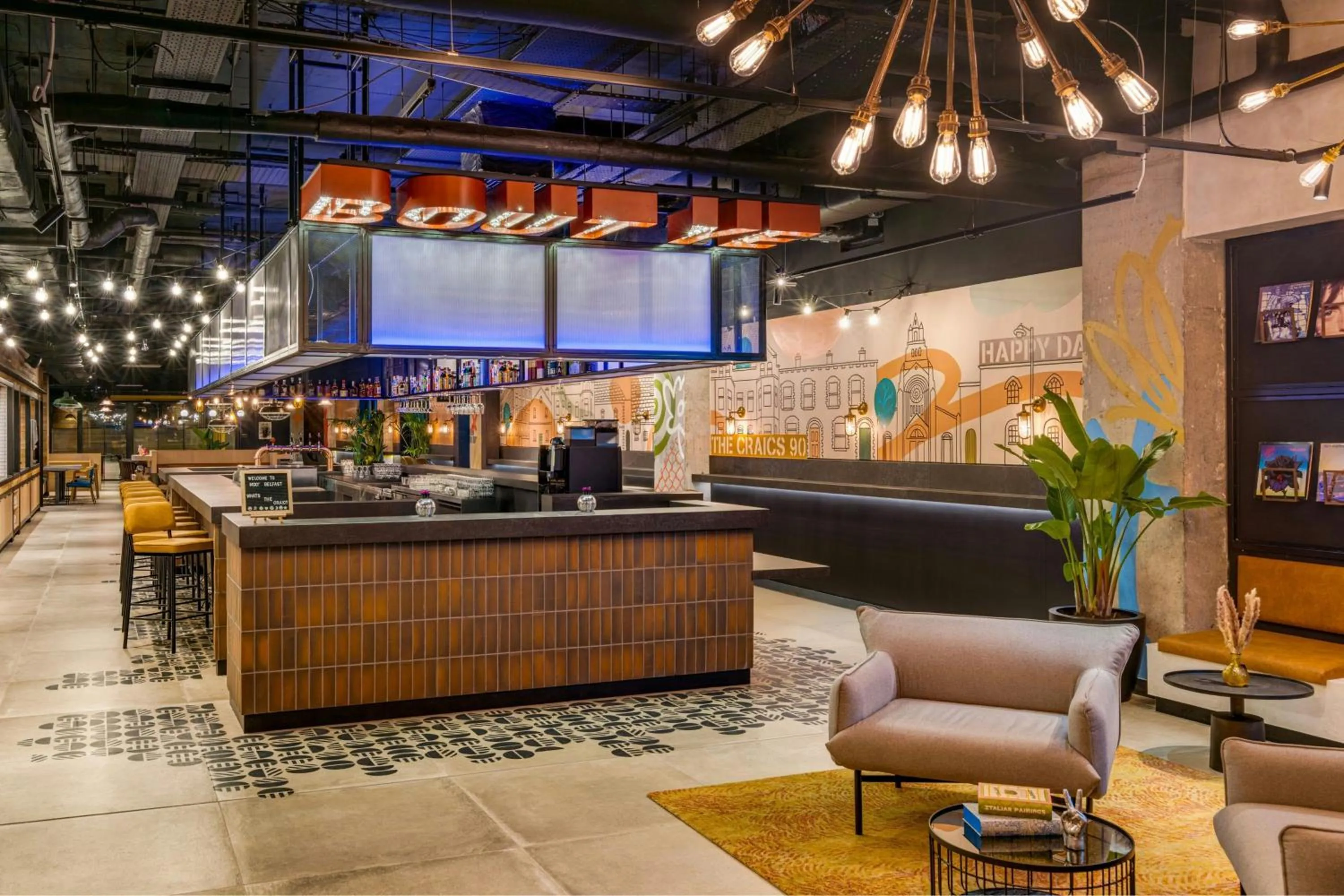 Lobby or reception in Moxy Belfast City