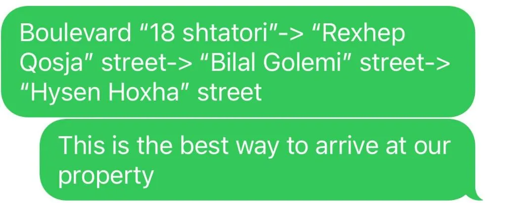 Text overlay in Boutique Hotel Musée