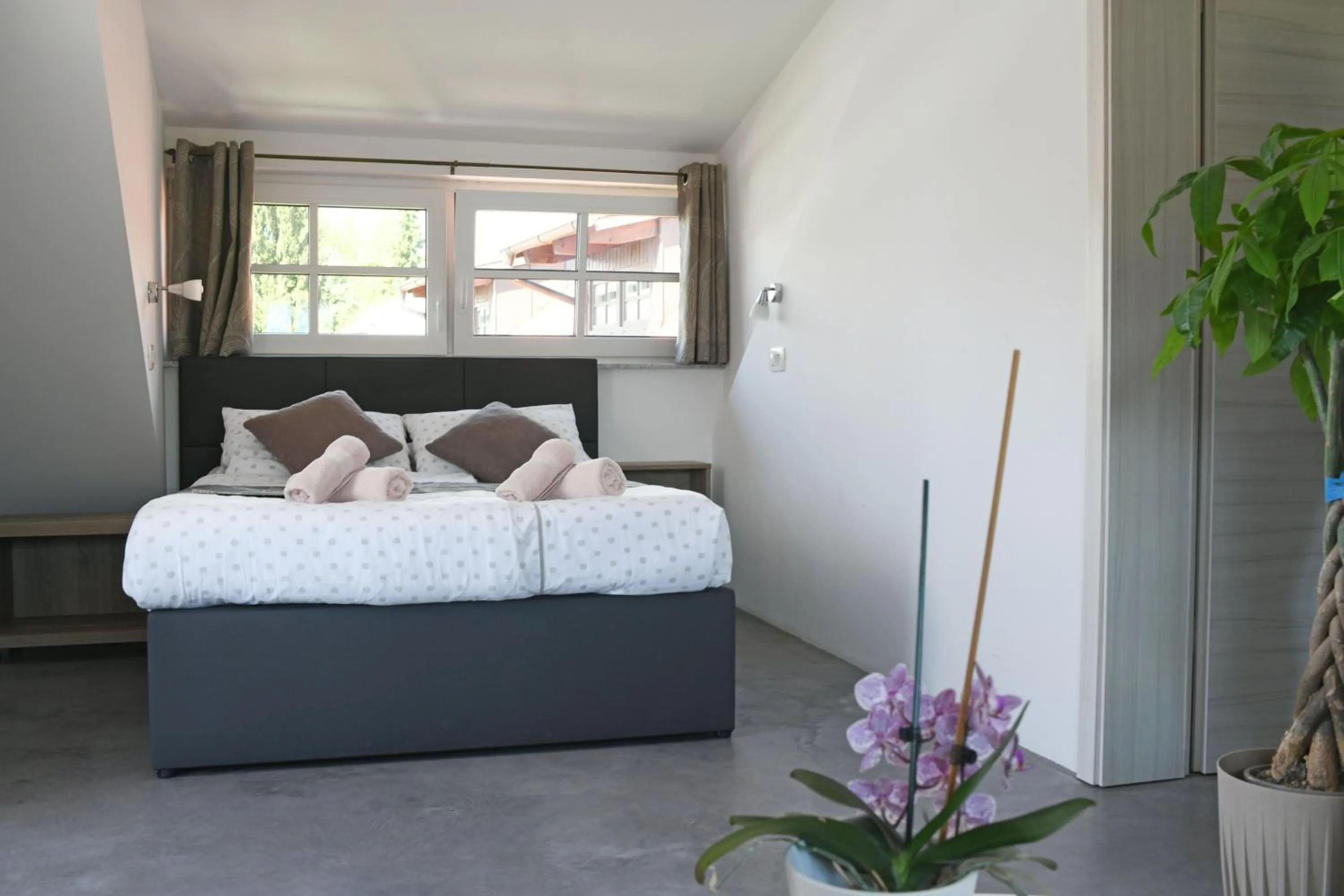 Bedroom, Bed in Resort Vidmar near Bled - rooms Vidmar