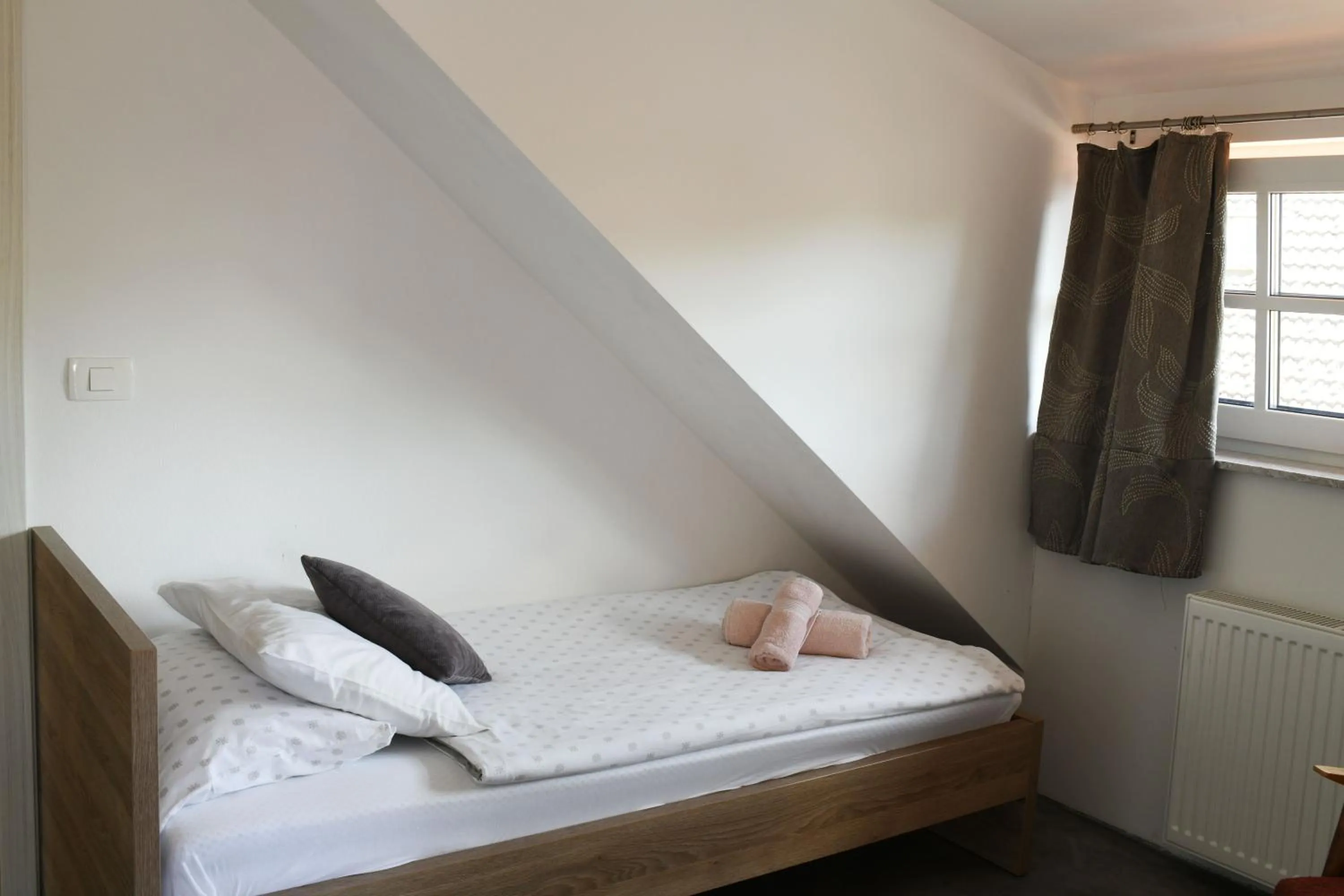 Bedroom, Bed in Resort Vidmar near Bled - rooms Vidmar