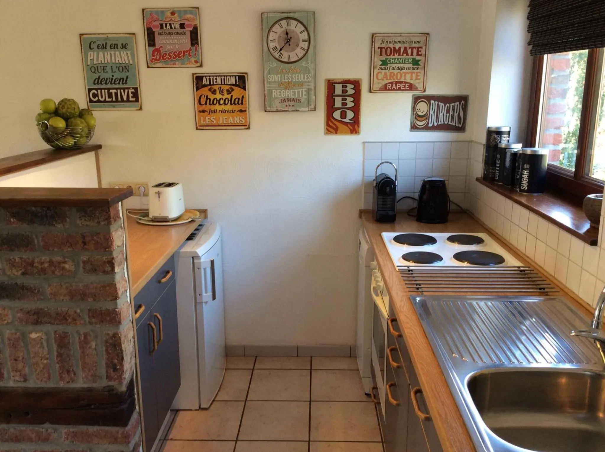 Kitchen or kitchenette in Appartement Fleurs des champs - Esc'Appart