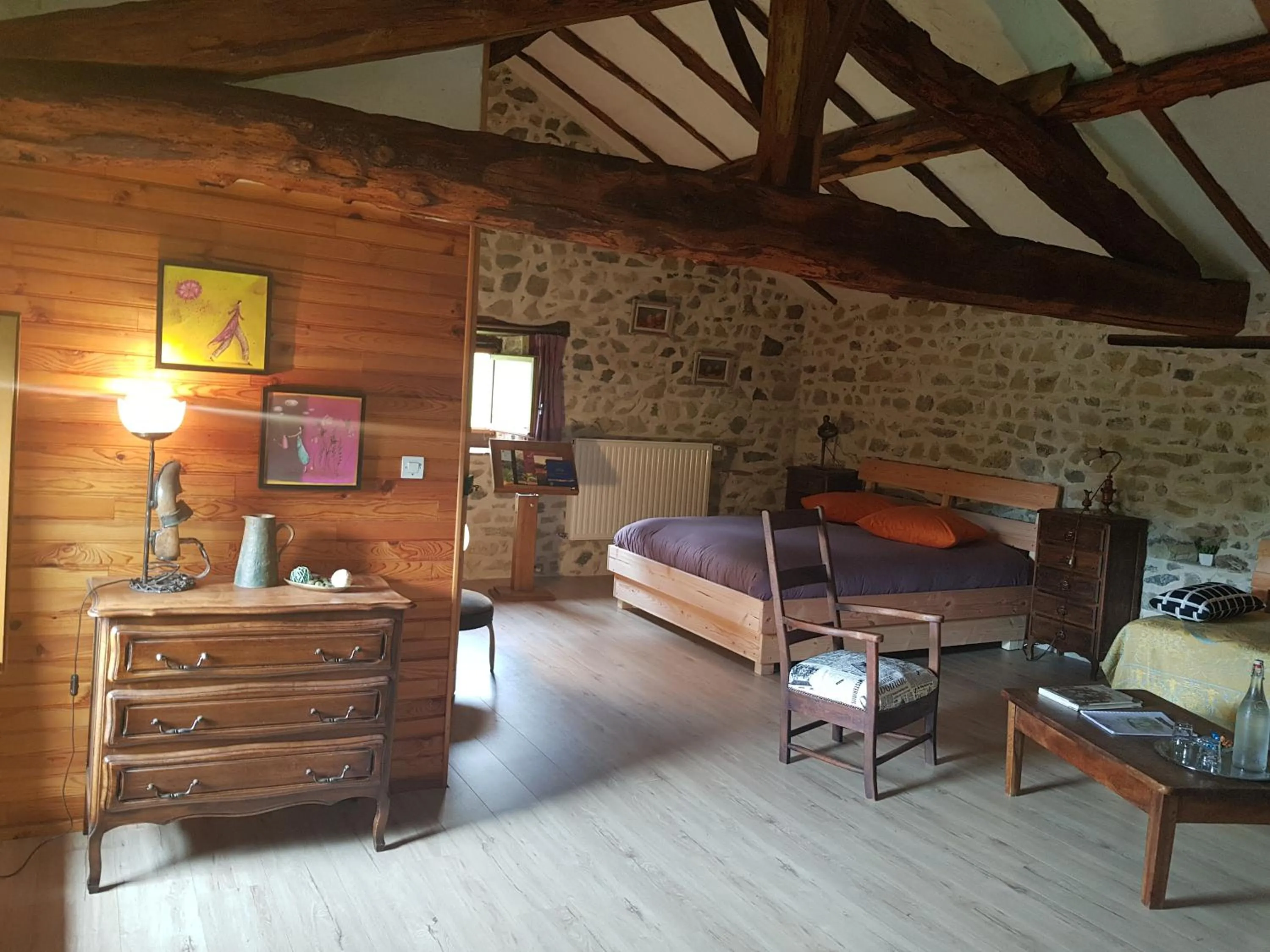 Bed in Chambres et Table d'hôtes Il Fut Un Temps...