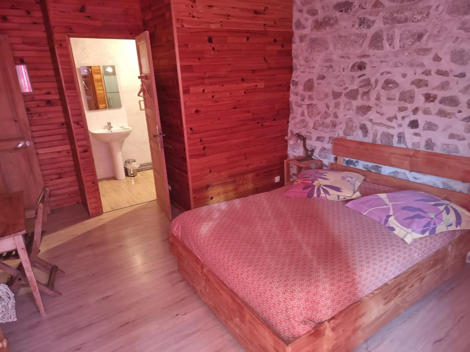 Bed in Chambres et Table d'hôtes Il Fut Un Temps...