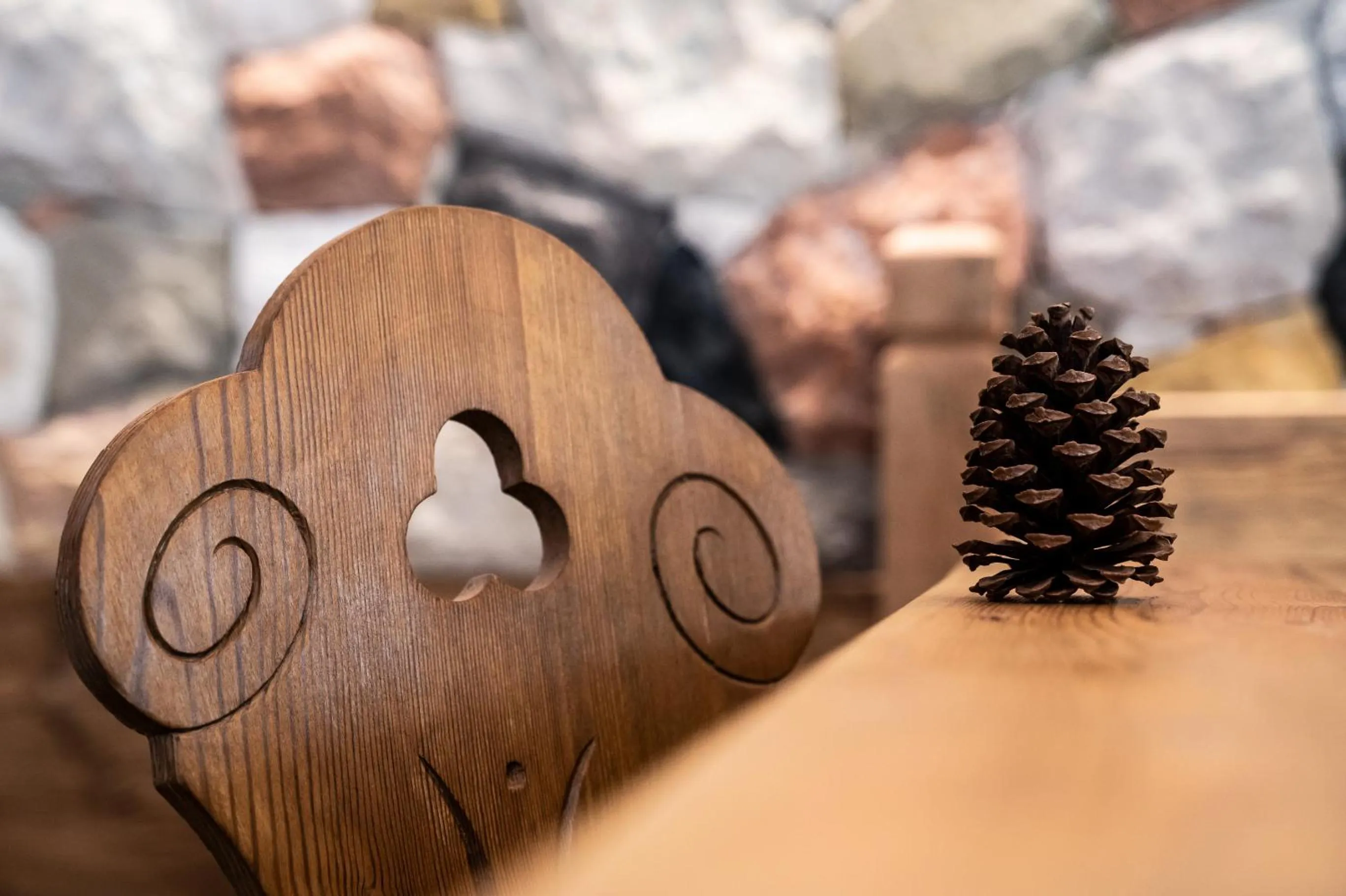 Decorative detail in Camping Catinaccio Rosengarten