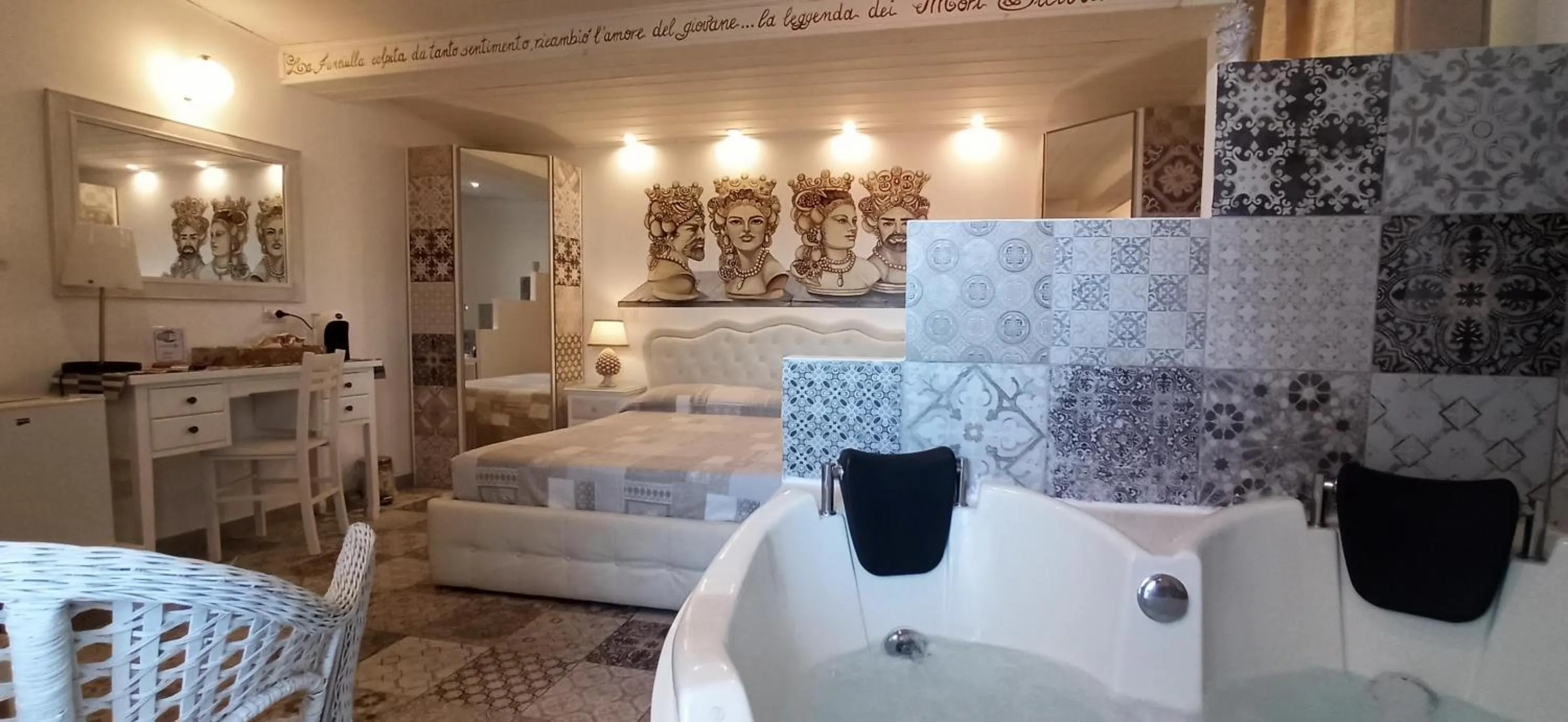 Bed in B&B Triskèles