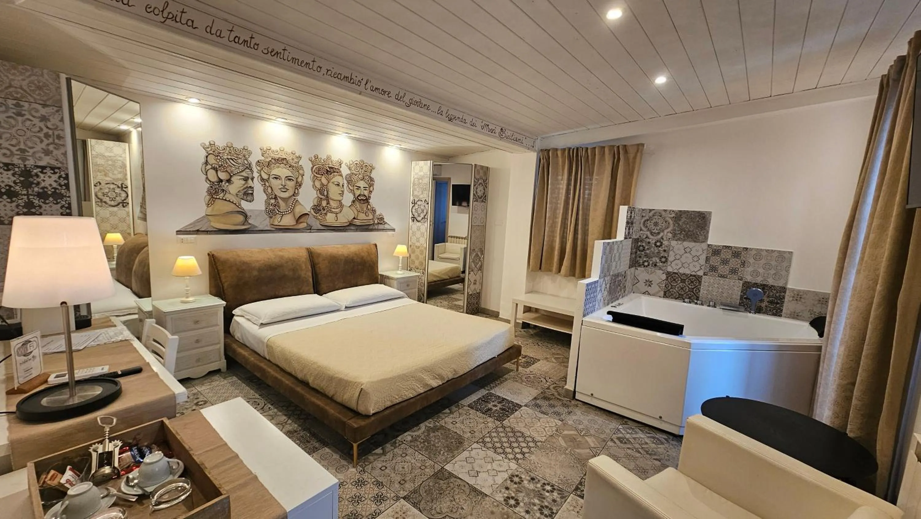 Bed in B&B Triskèles Adult Only