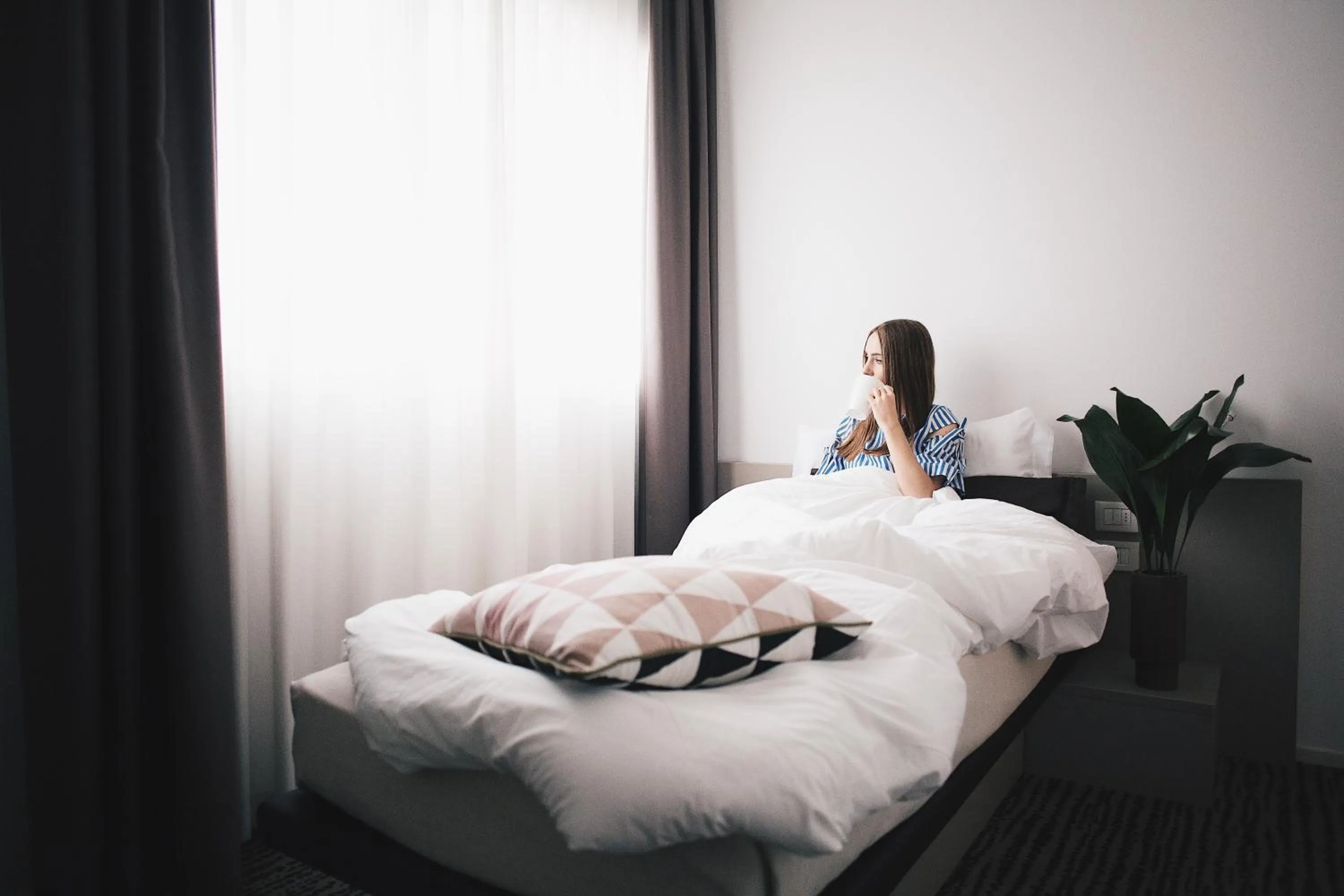 View (from property/room), Bed in Le Nove Hotel