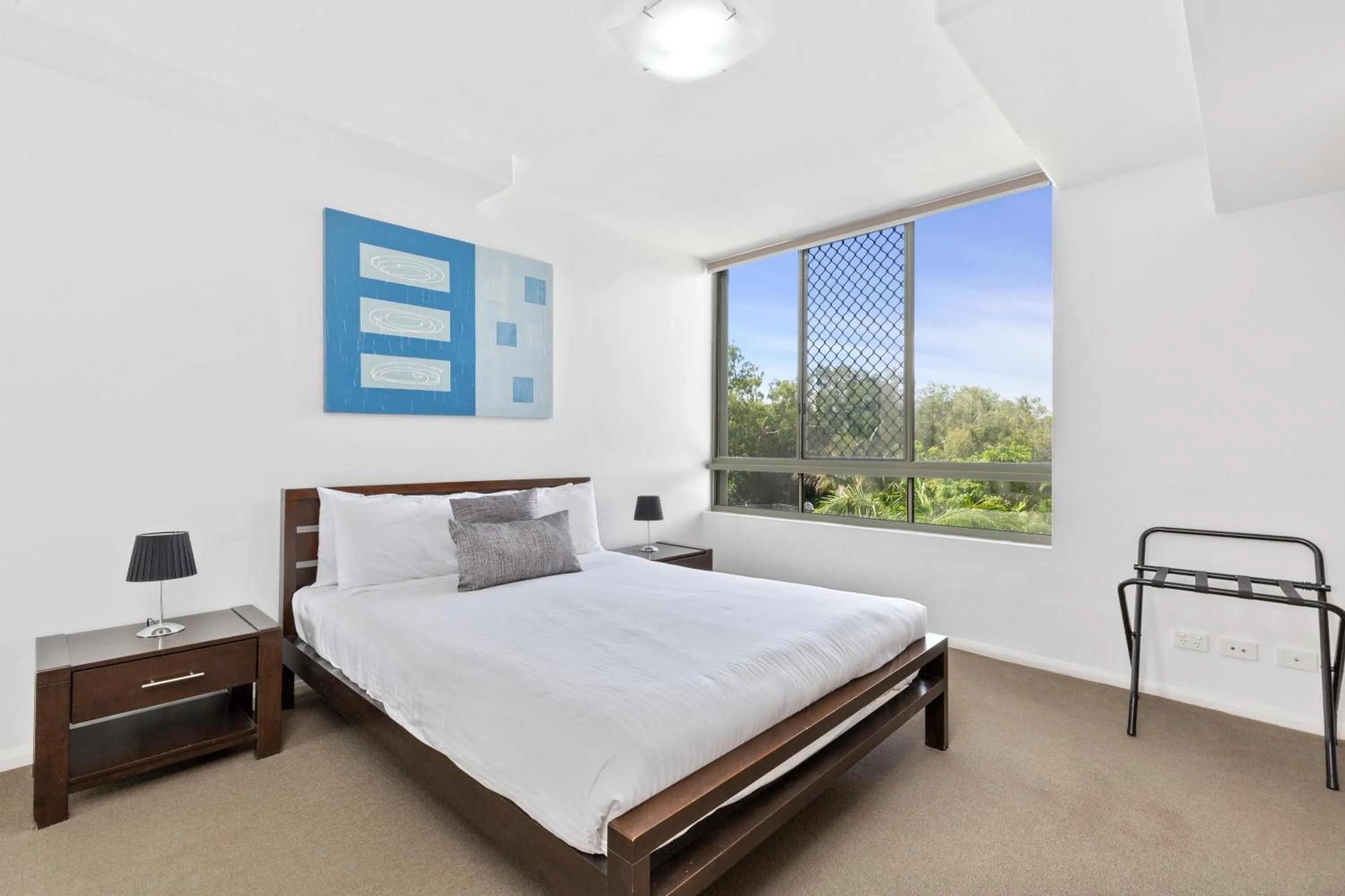 Bedroom, Bed in Beaches on Lammermoor Apartments