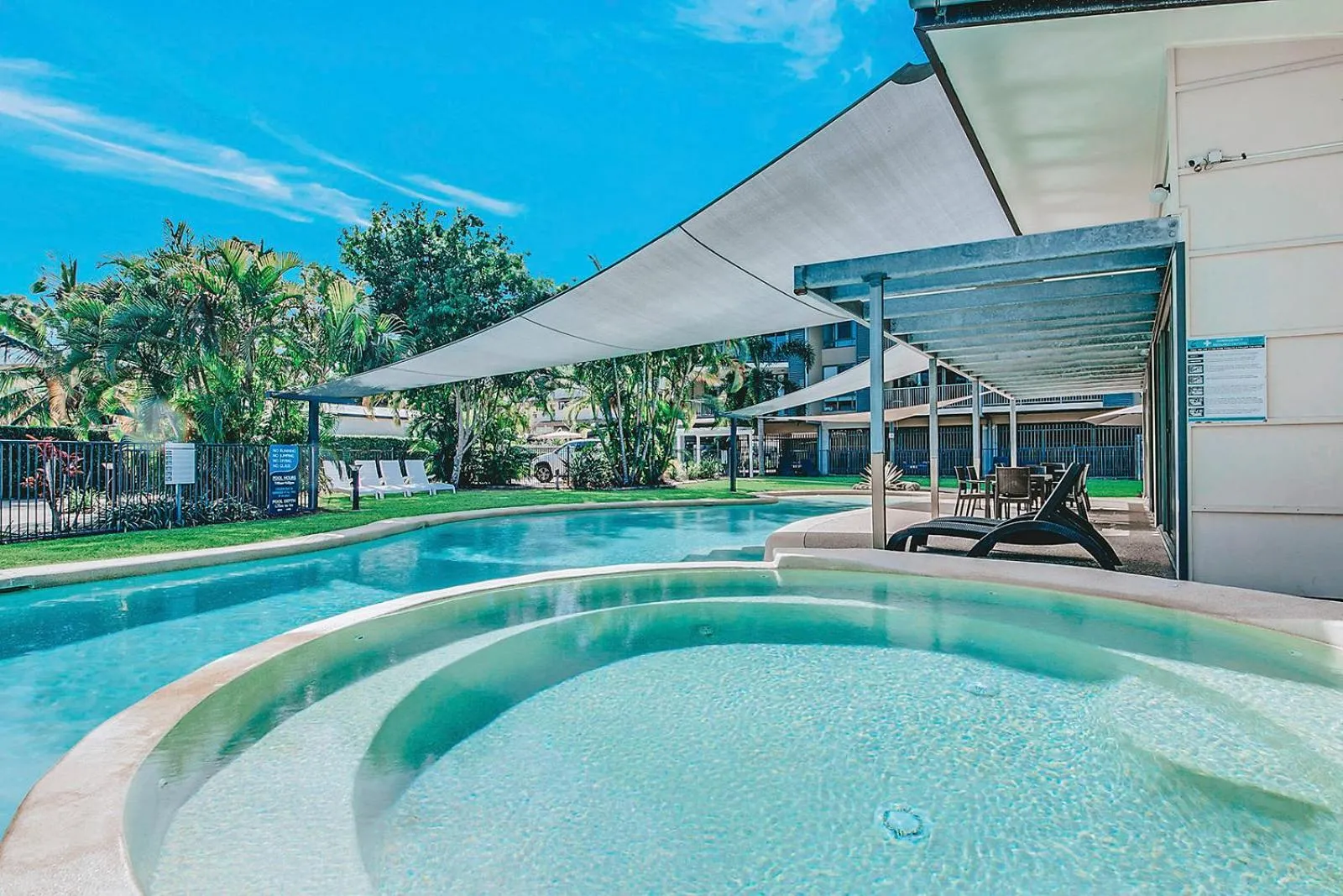 Swimming pool in Beaches on Lammermoor Apartments