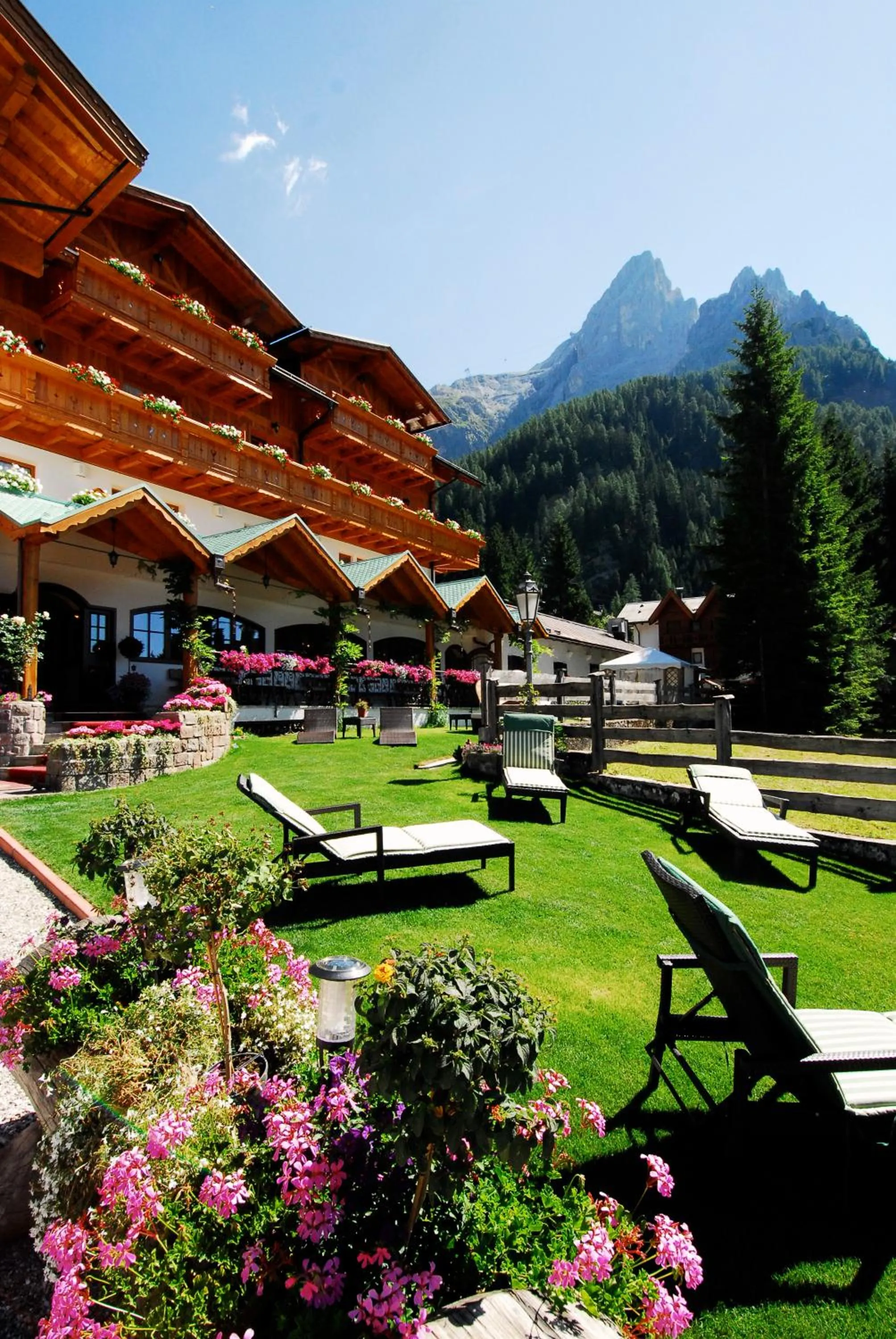 Garden view in Hotel Stalon Alpine Chic