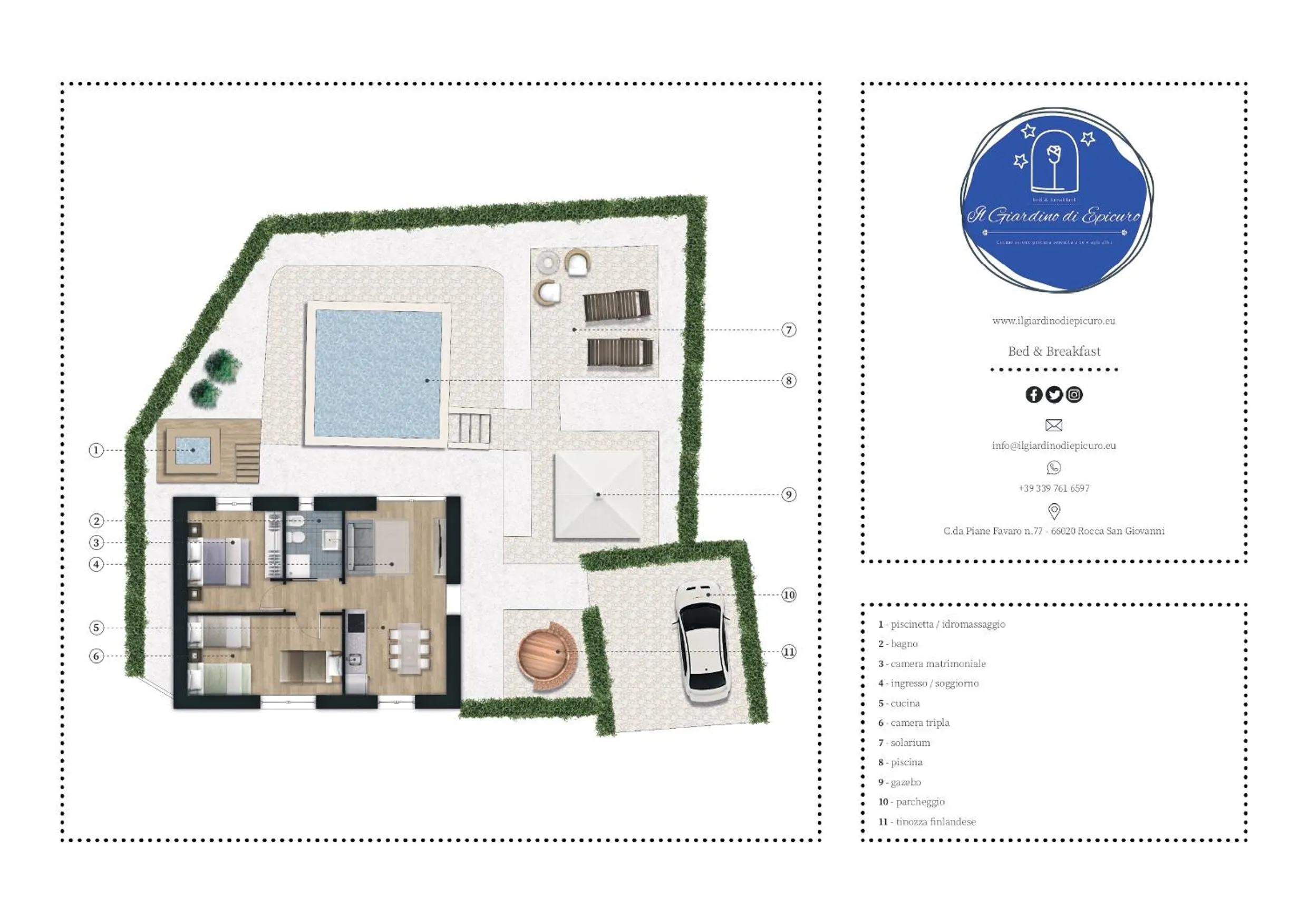 Floor plan in Il Giardino Di Epicuro