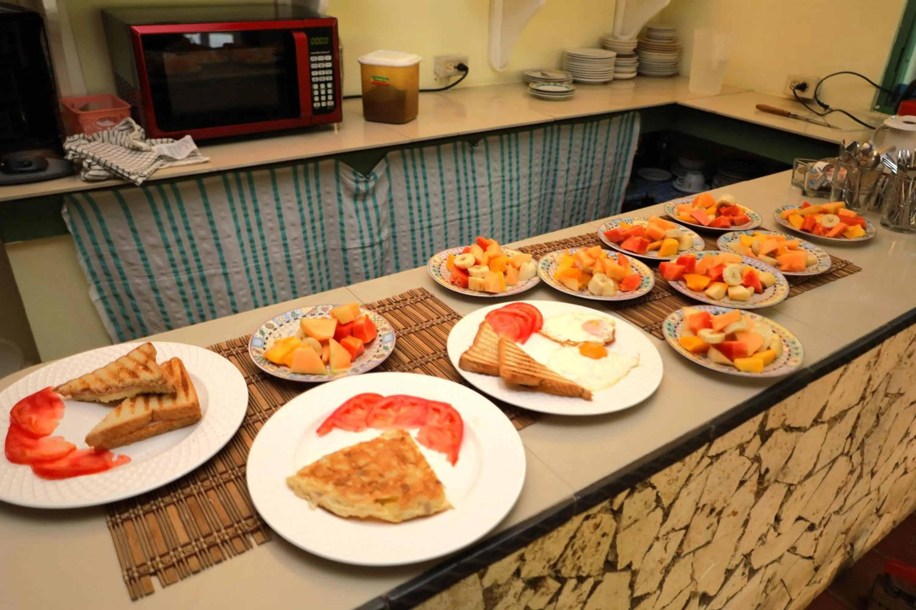 Breakfast in Aparta-Hotel Villa Baya