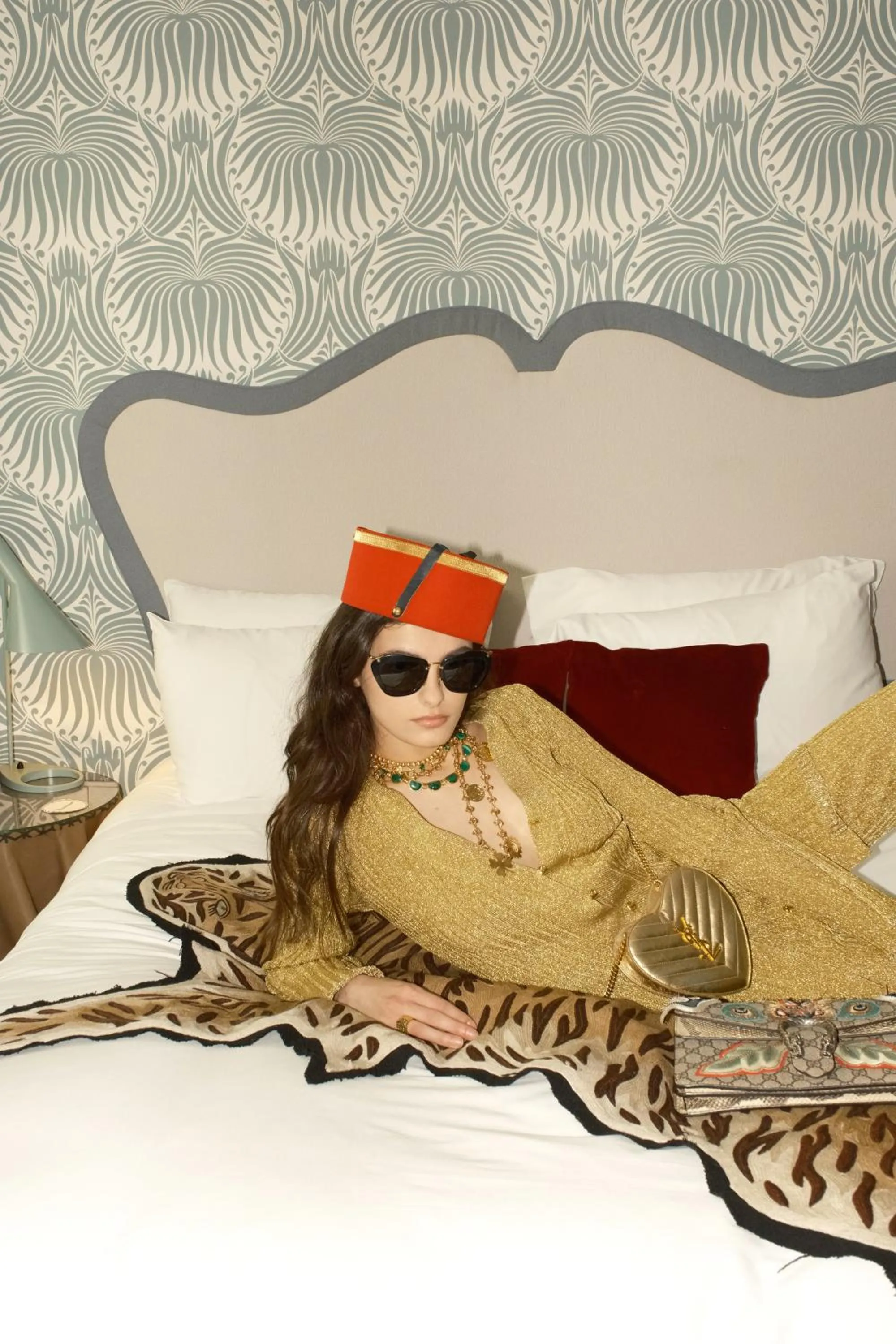 Bed in Hôtel Thoumieux