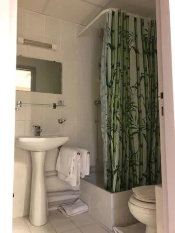 Bathroom in Hôtel De La Mare -restaurant pour les clients sur réservation