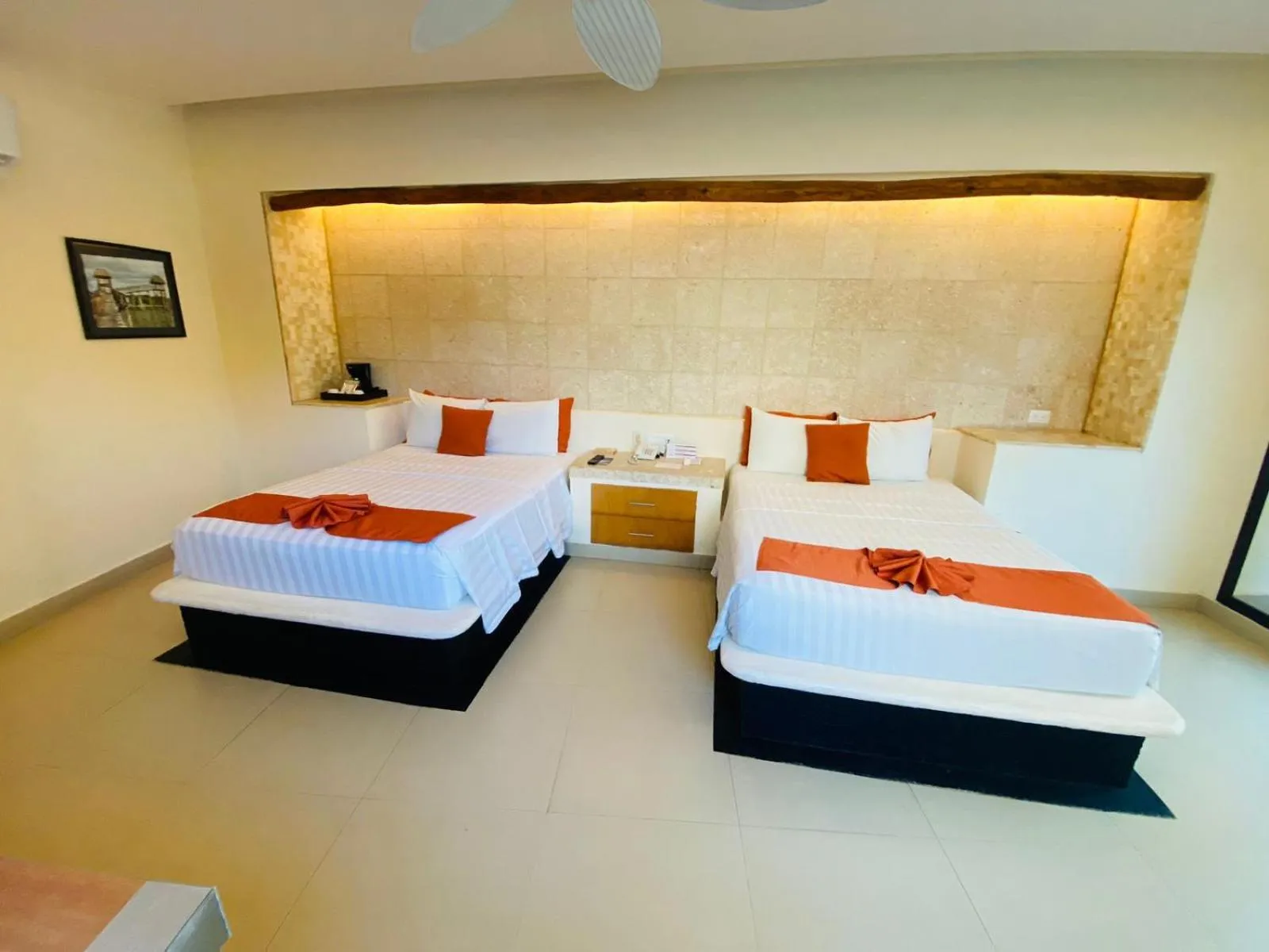 Bed in Artisan Playa Esmeralda Family Beach Hotel