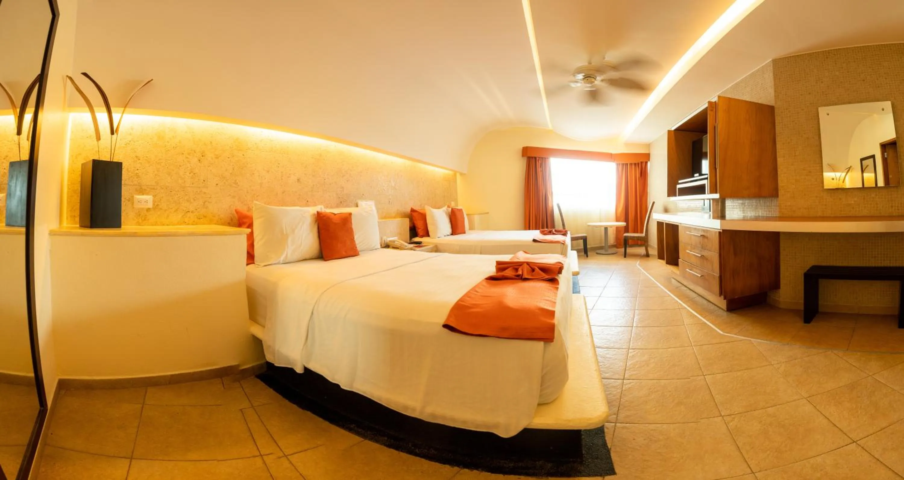 Bedroom, Bed in Artisan Playa Esmeralda Family Beach Hotel