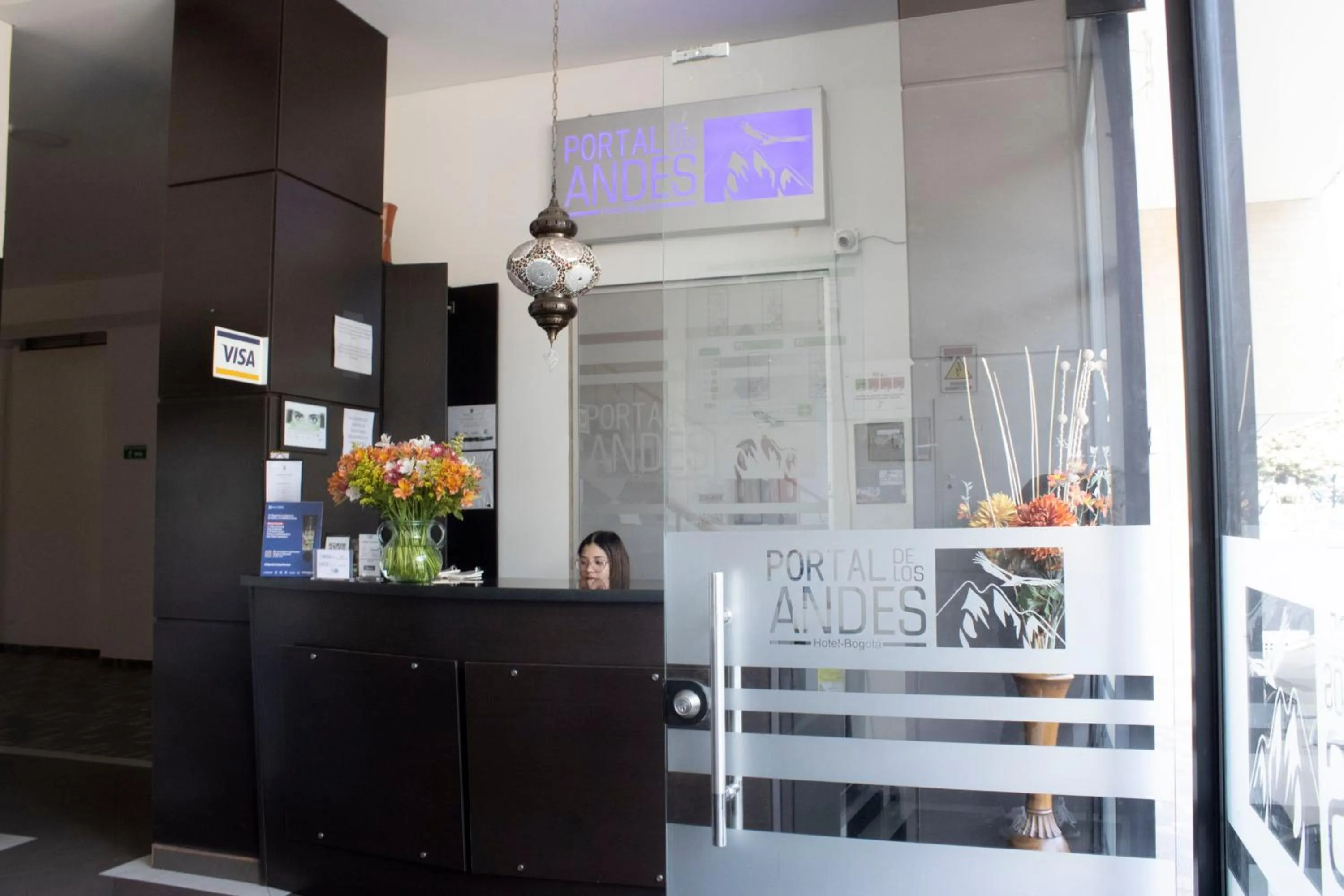 Lobby or reception in Hotel Portal de los Andes