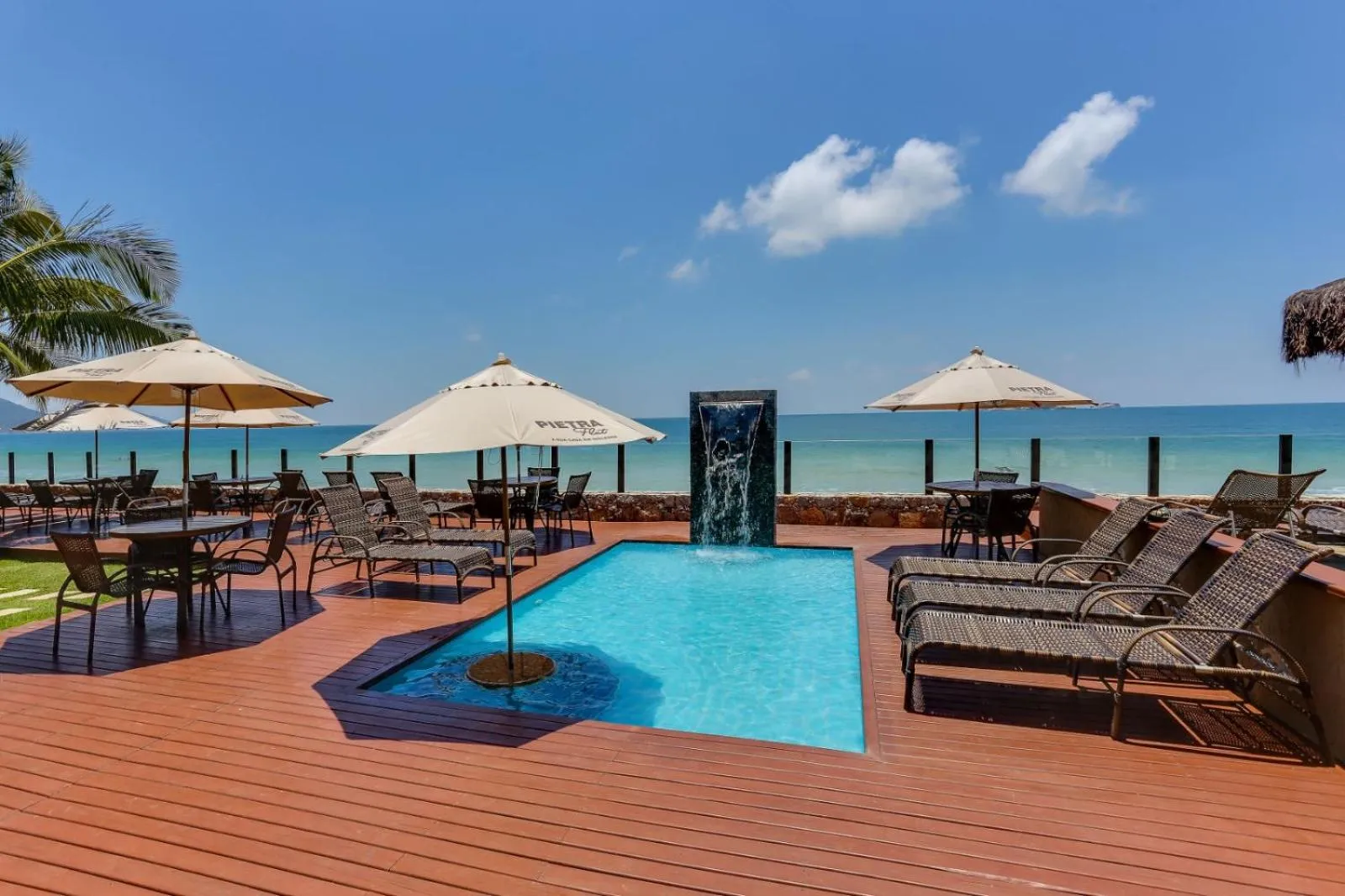 Pool view in Flat Pietra