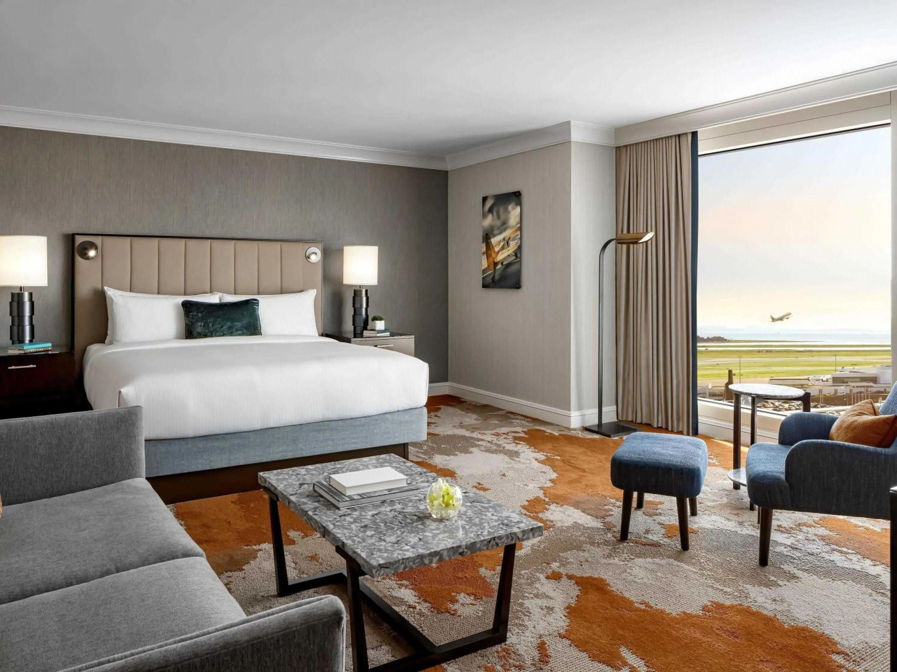 Junior Suite 1 King with Sofa Bed in Fairmont Vancouver Airport In-Terminal Hotel