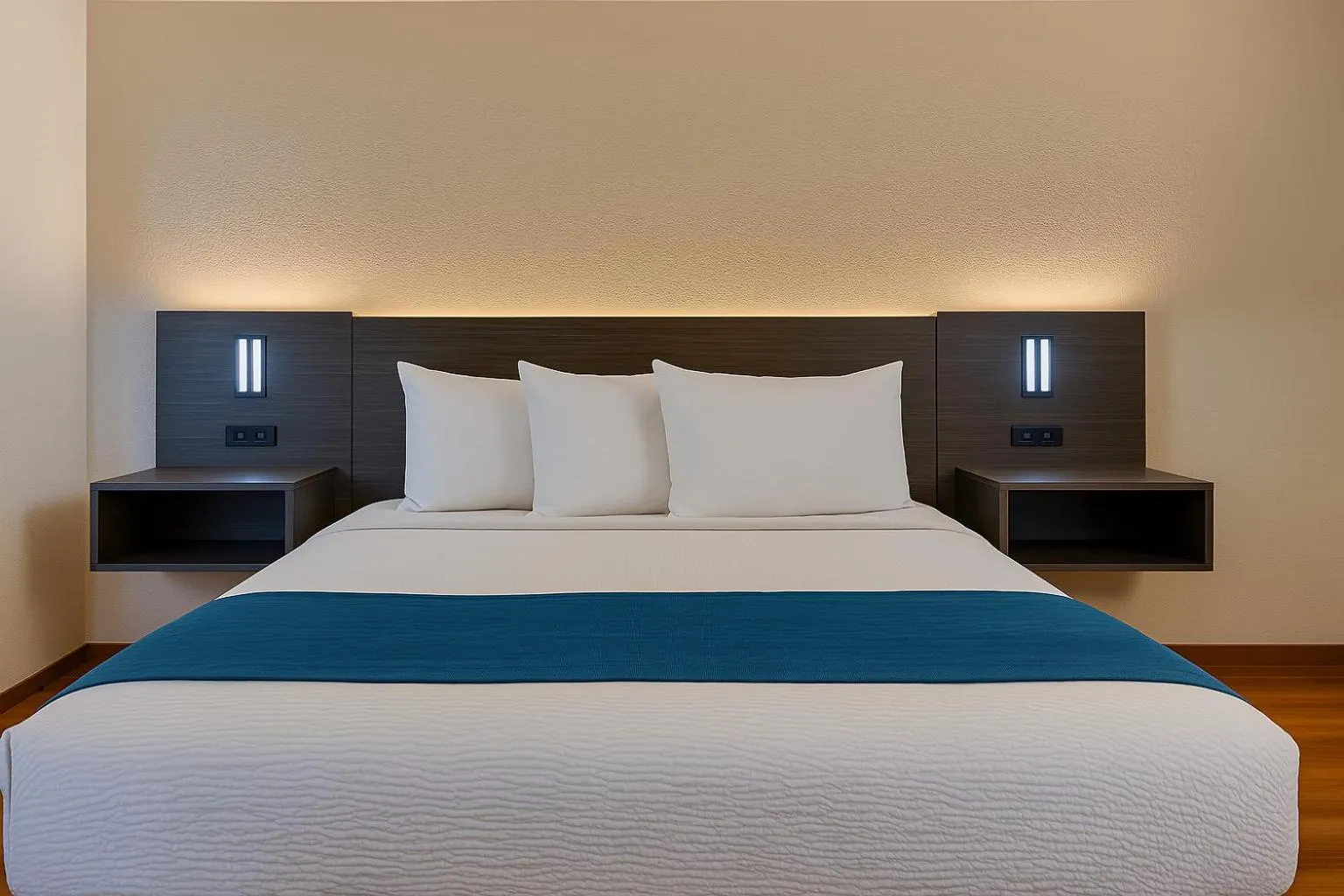 Bed in Motel 6-Duluth, MN