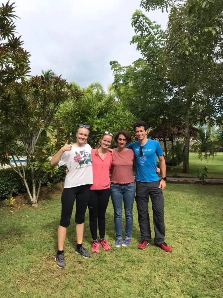 group of guests in Happy Mind Resort