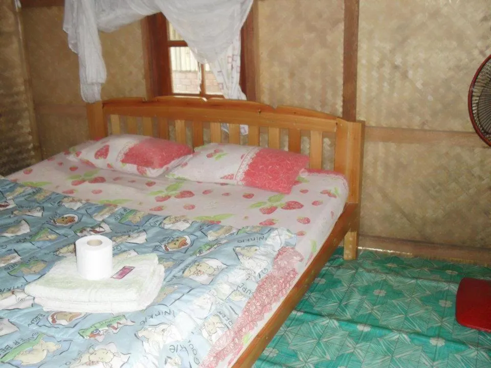 Bed in Family Hut Pai