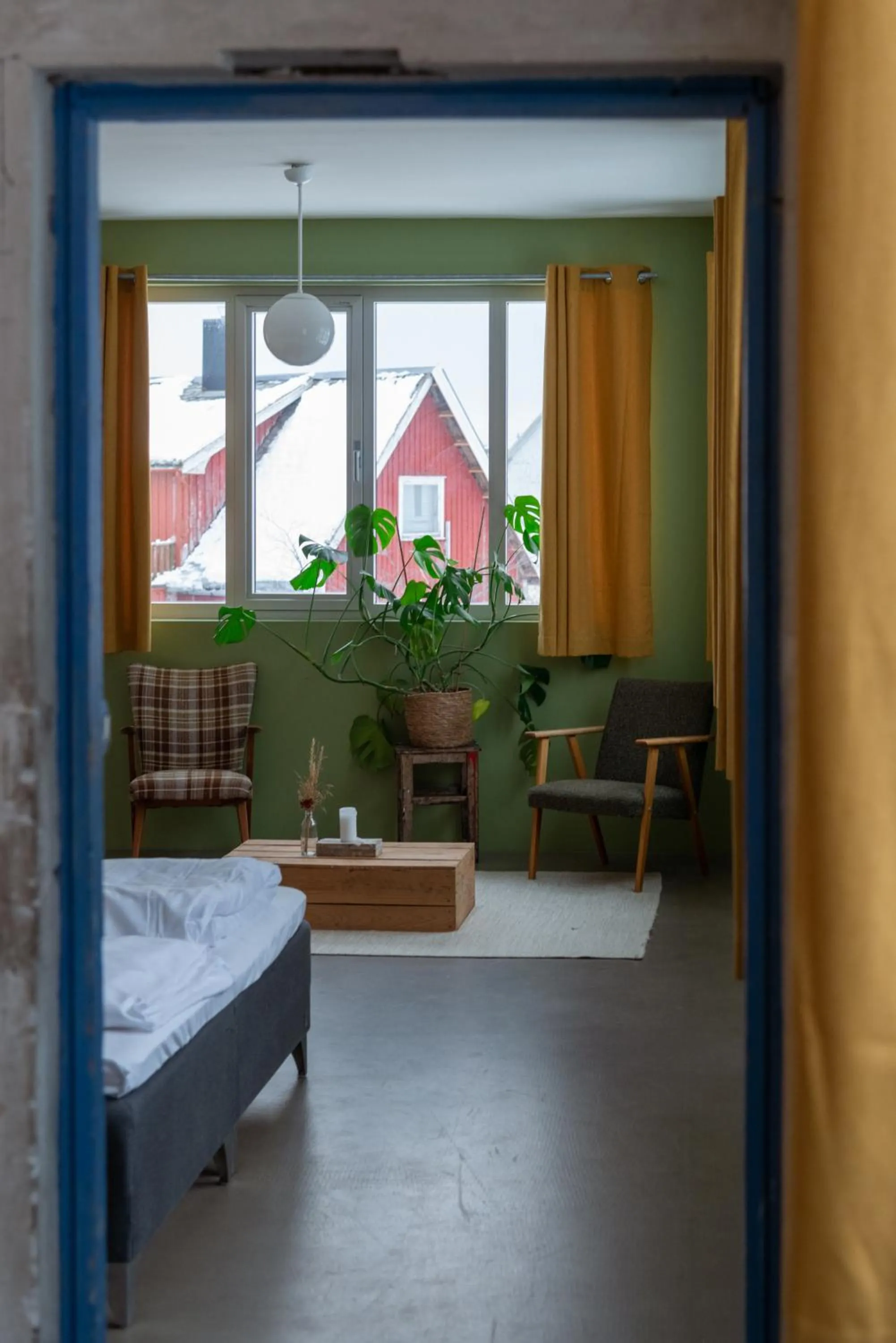 Living room in Trevarefabrikken