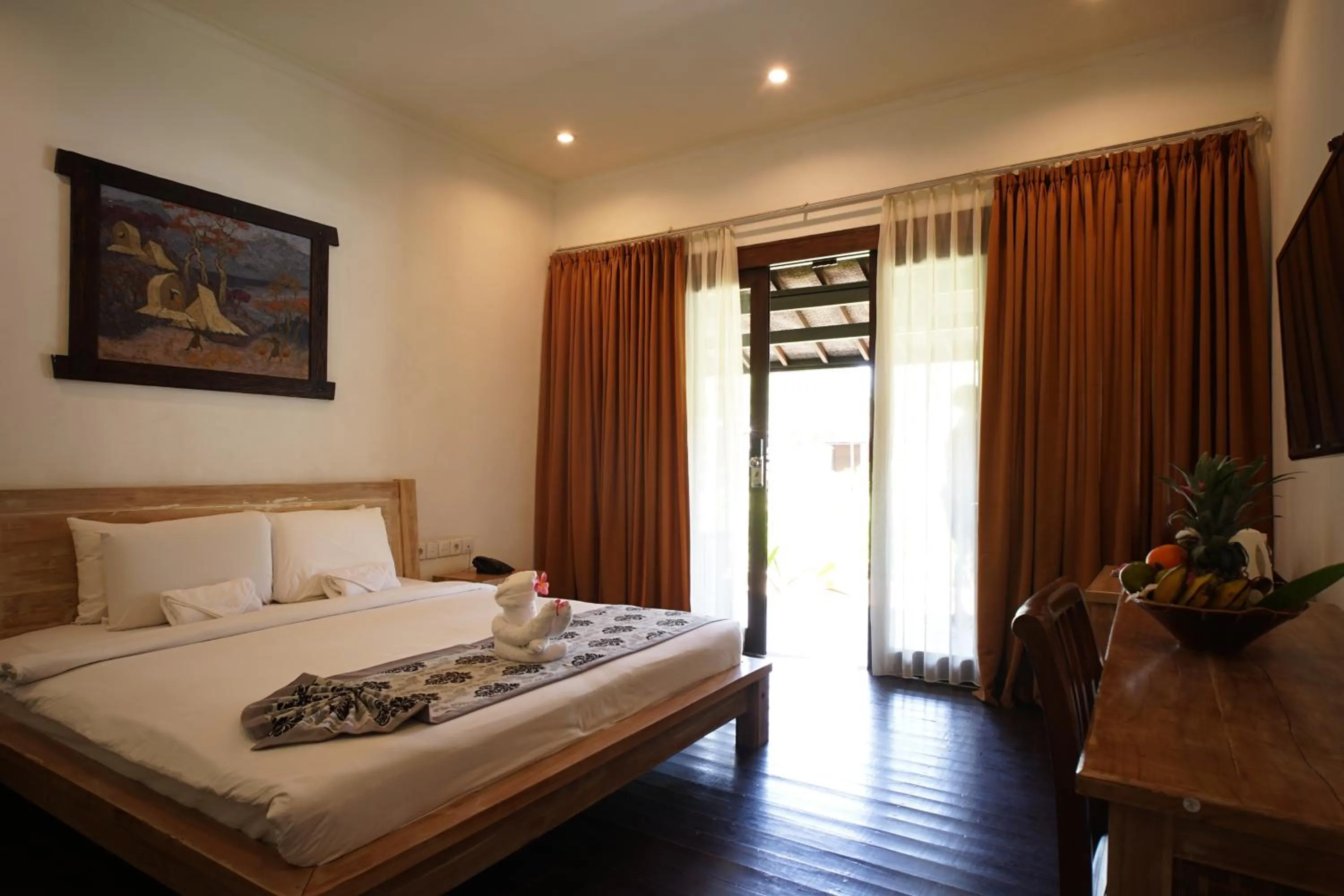 Bed in Royal Regantris Villa Karang