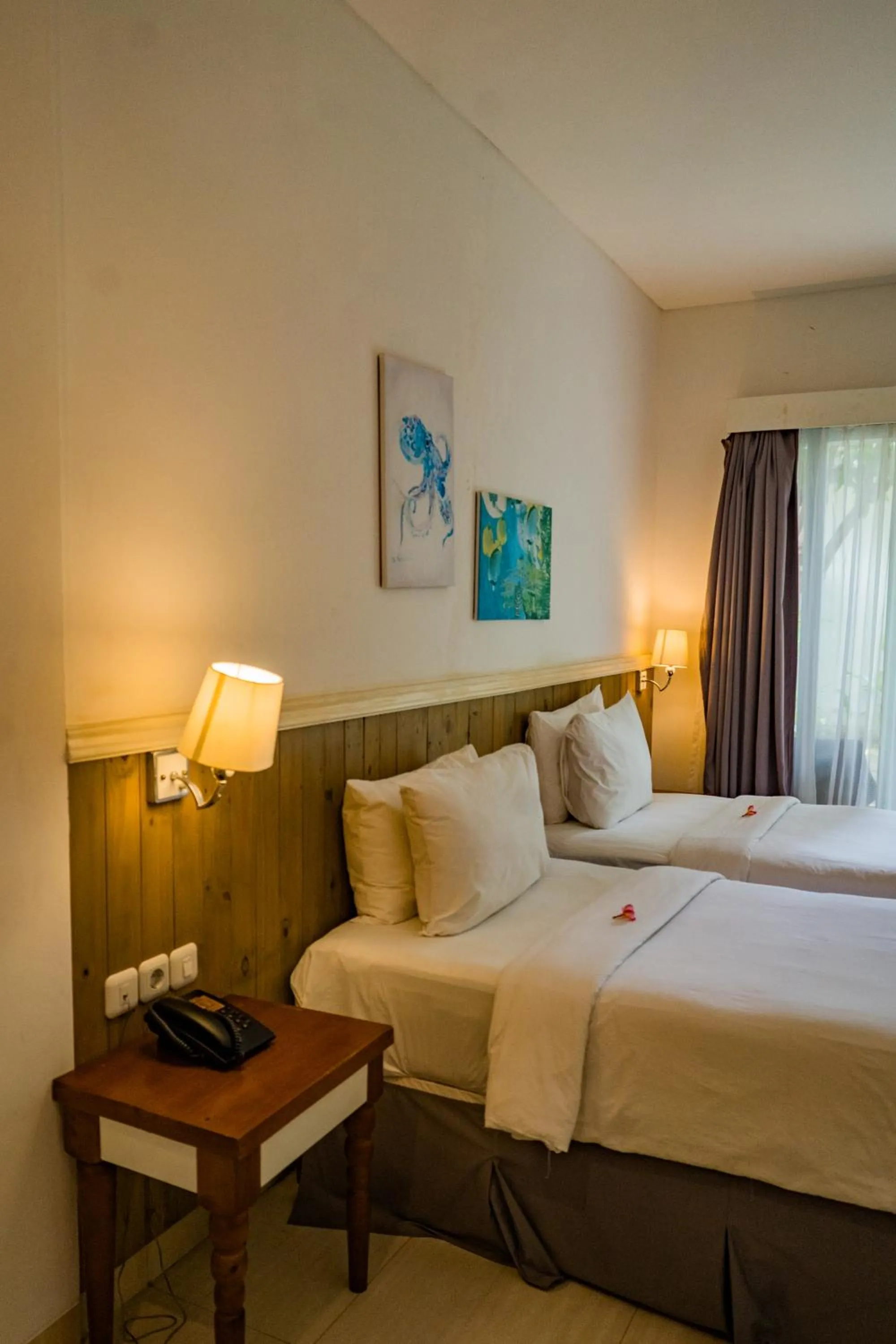 Bed in Royal Regantris Villa Karang