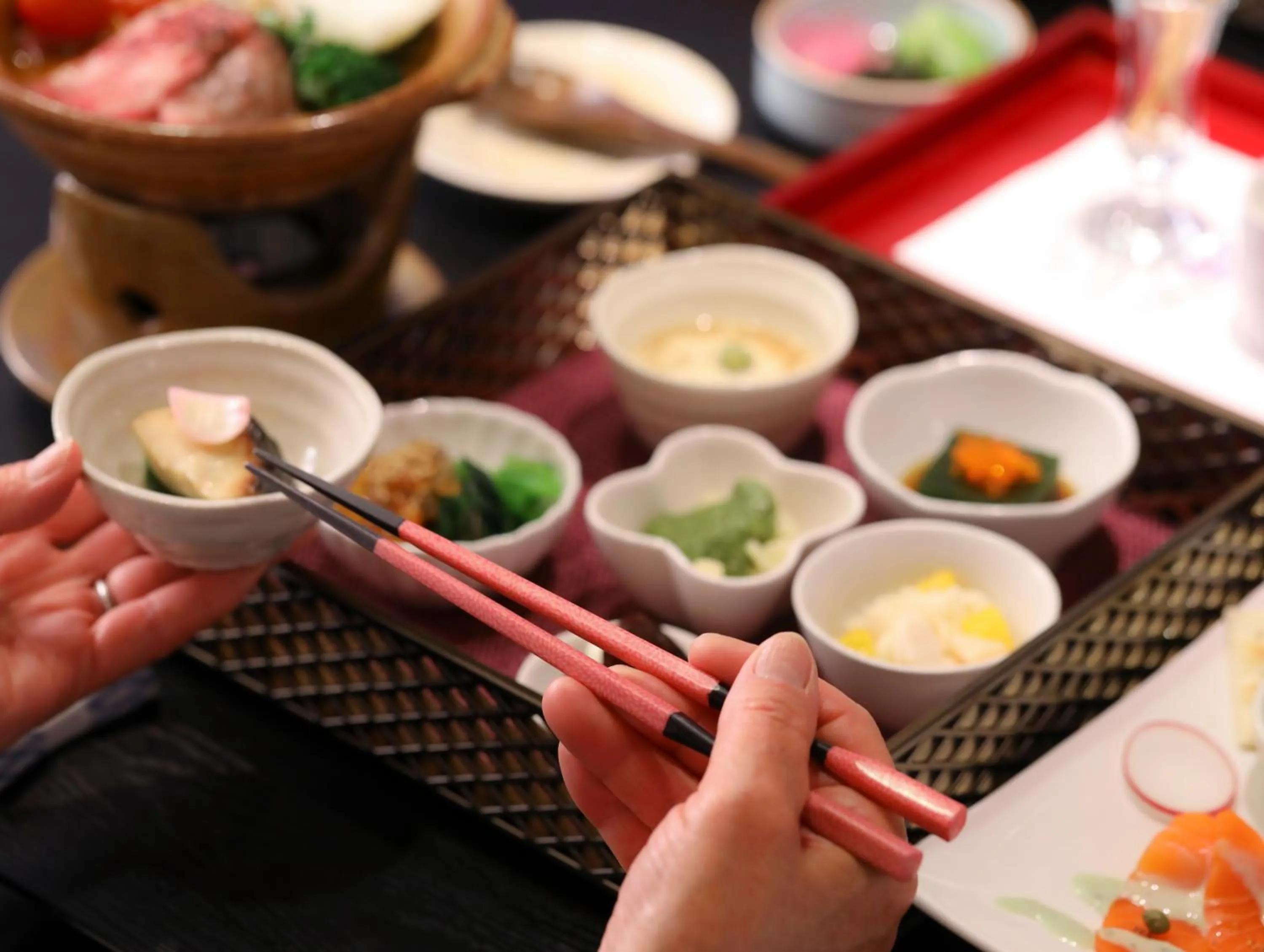Food in Besshoonsen Nanjyo Ryokan
