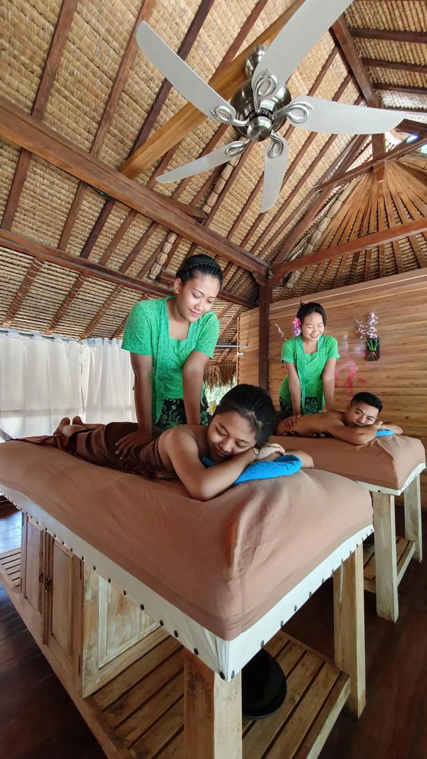 Massage in Samba Villas Beachfront View