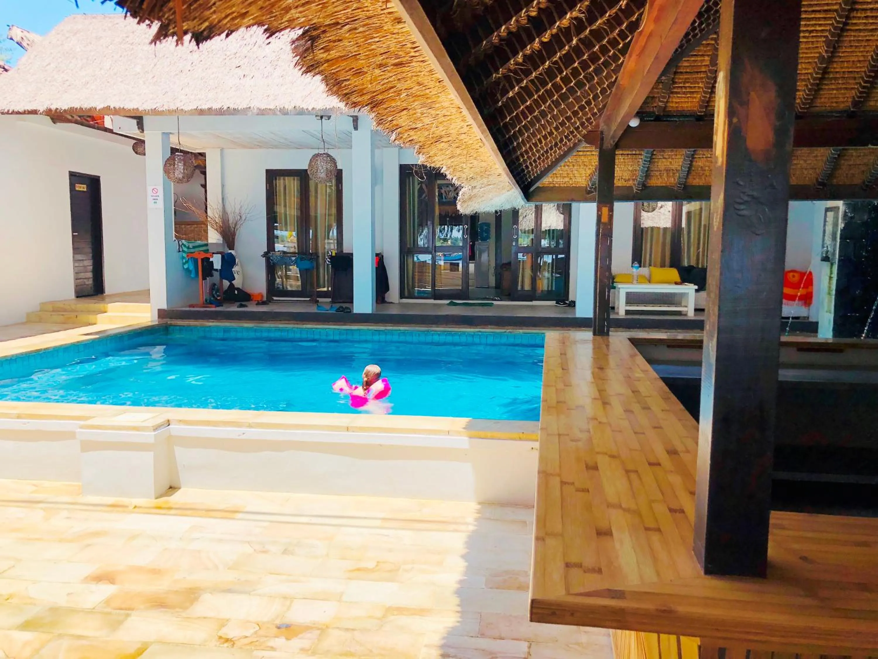 Swimming pool in Samba Villas Beachfront View