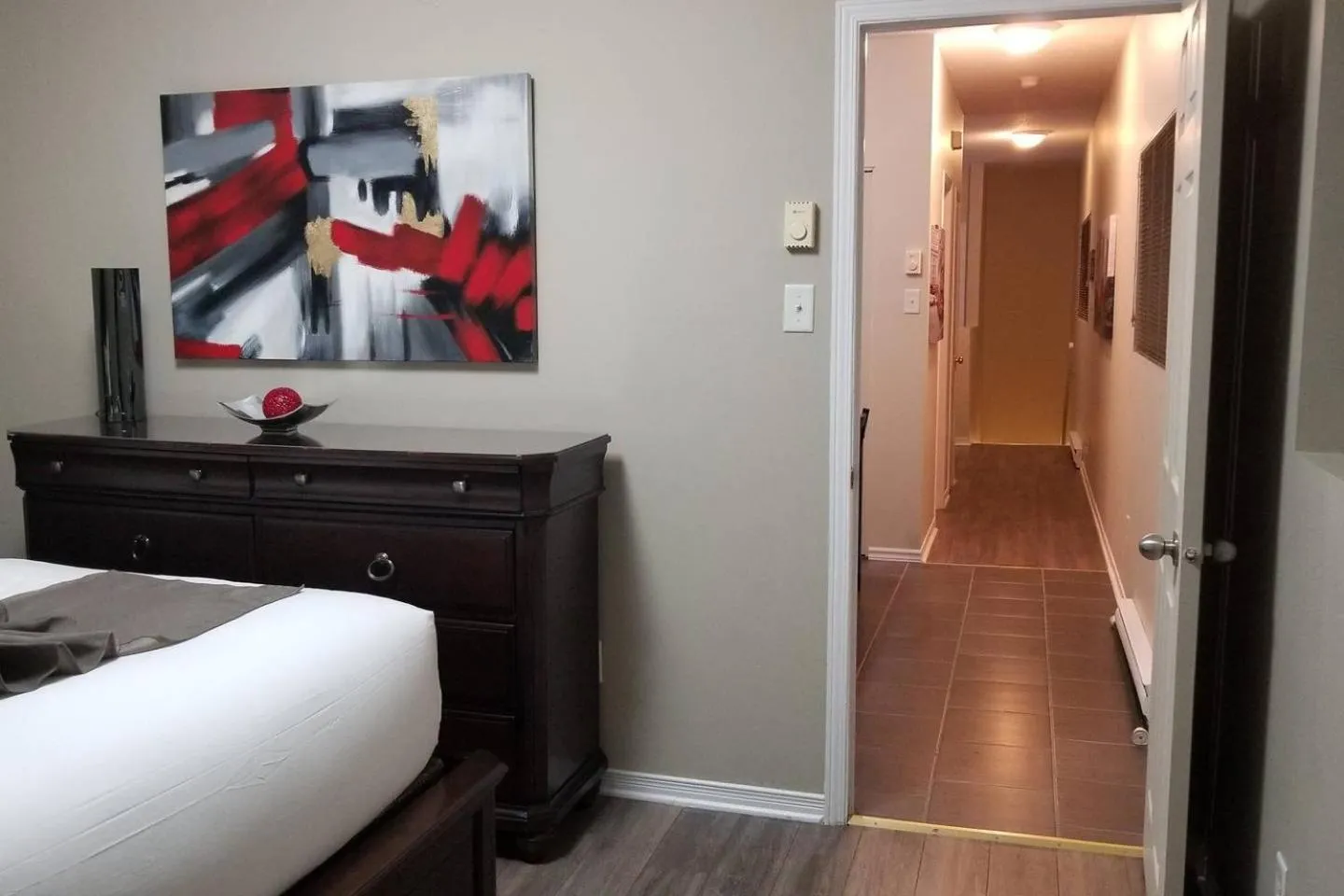 Bed in Sweet 2-Bedroom Penthouse Apartment by Amazing Property Rentals