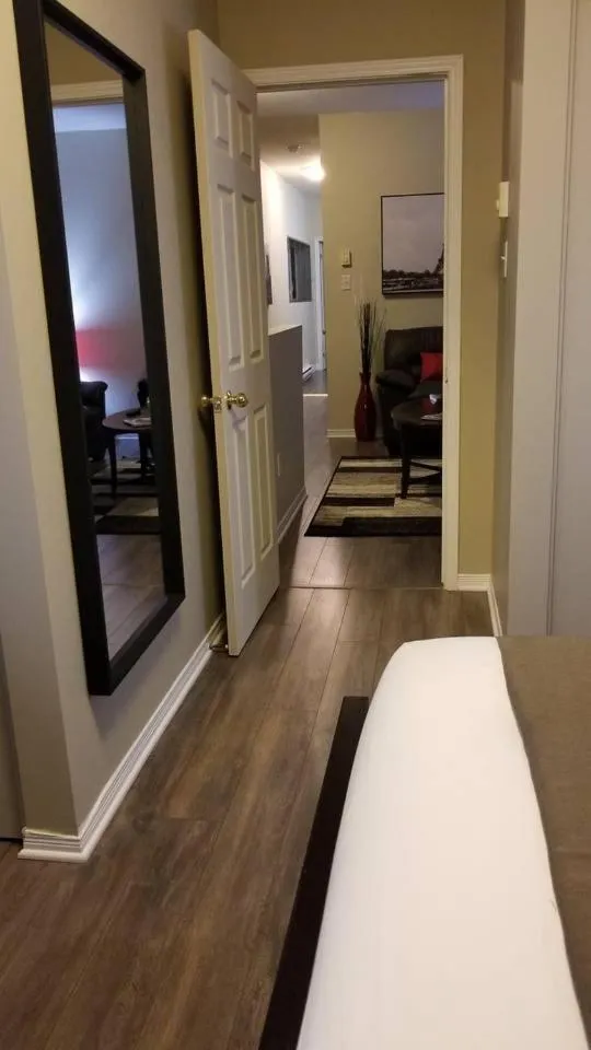 Bed in Sweet 2-Bedroom Penthouse Apartment by Amazing Property Rentals