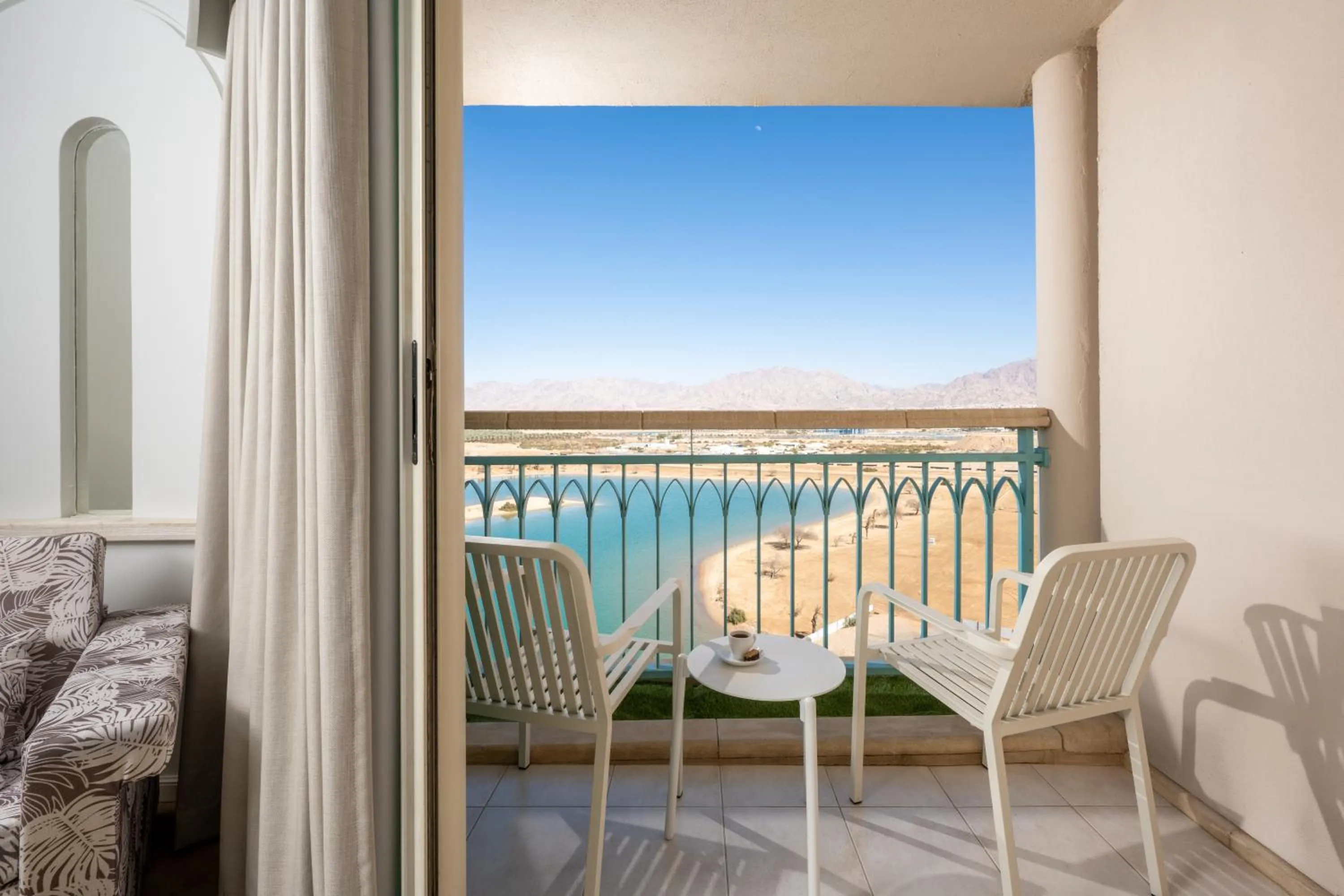 Balcony/Terrace, Bed in Herods Boutique Eilat a Premium collection by Fattal Hotels
