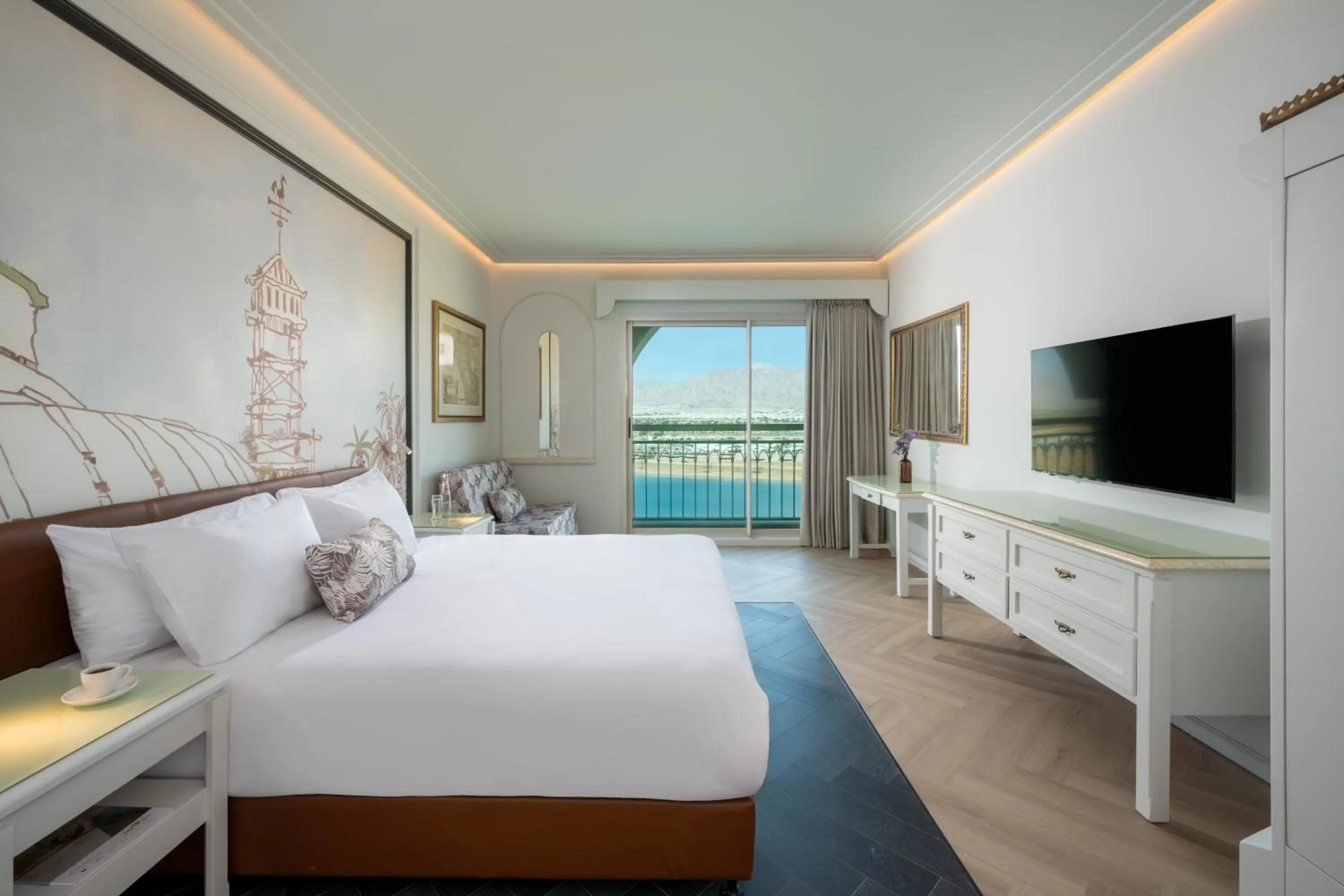 Bedroom, Bed in Herods Boutique Eilat a Premium collection by Fattal Hotels