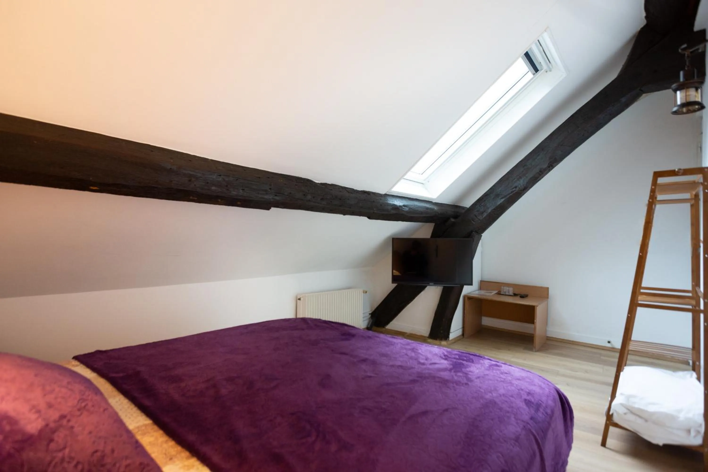 Bed in Hôtel Léonard de Vinci II