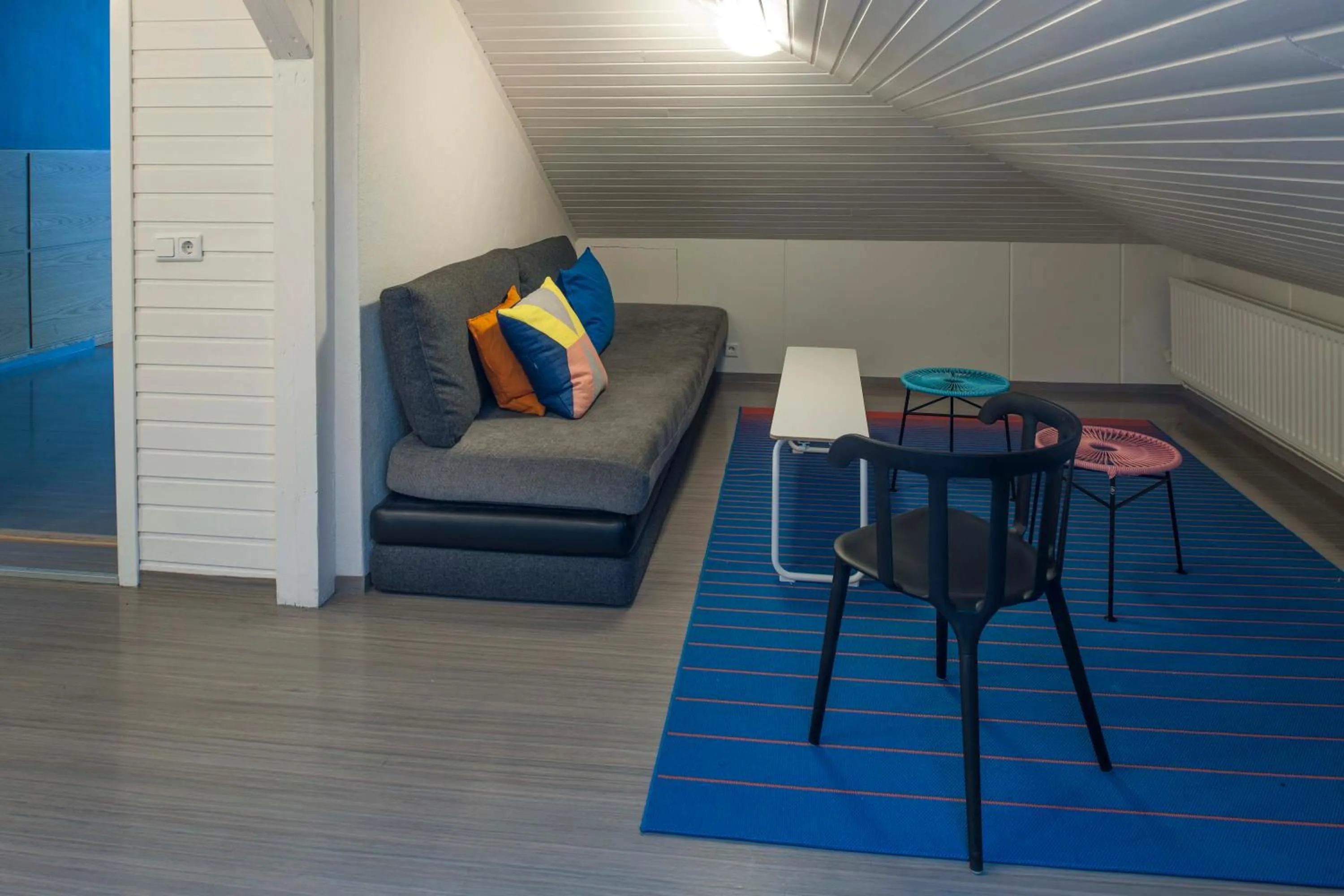 Communal lounge/ TV room in Student Hostel