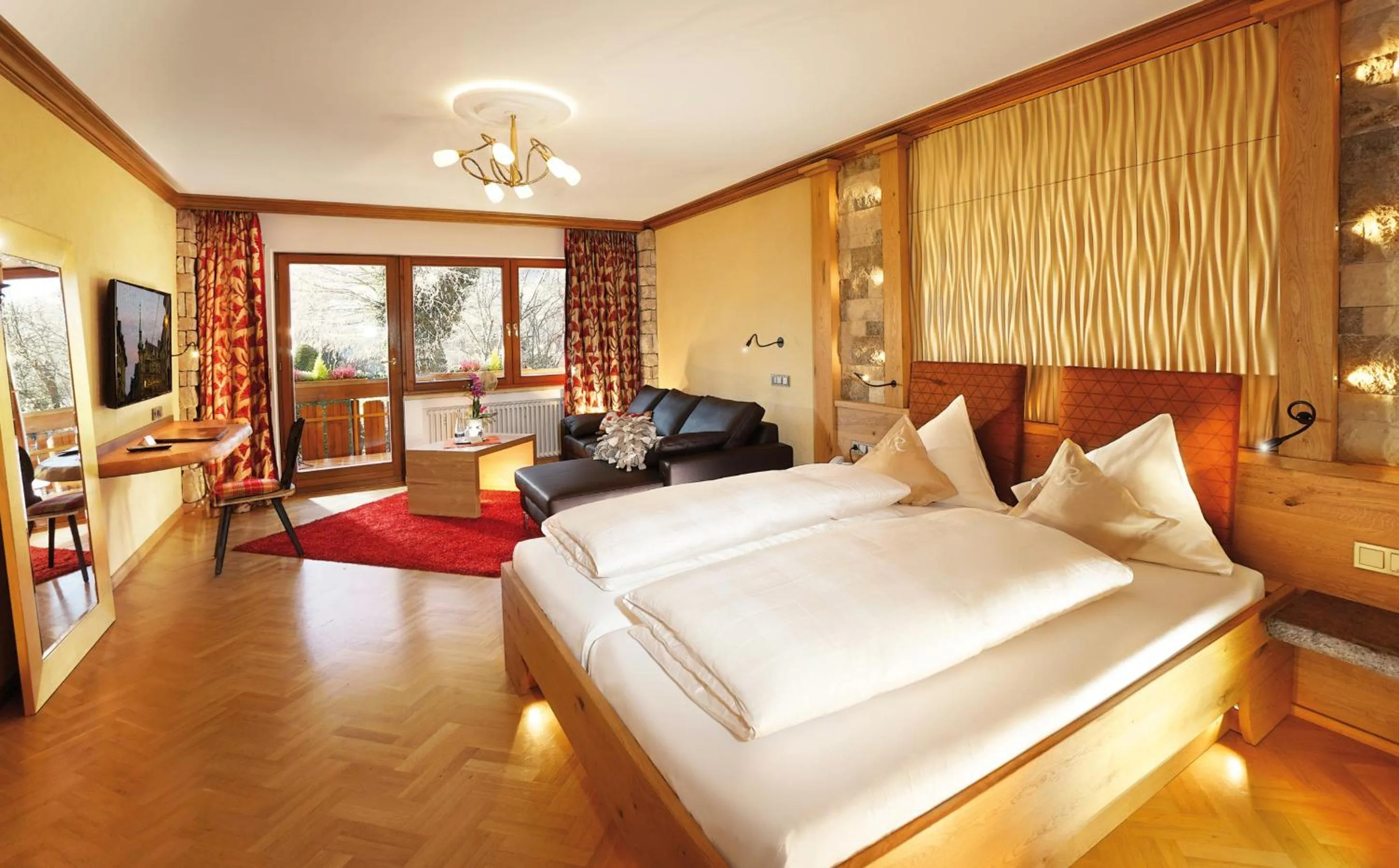 Bed in Hotel Rebstock Durbach