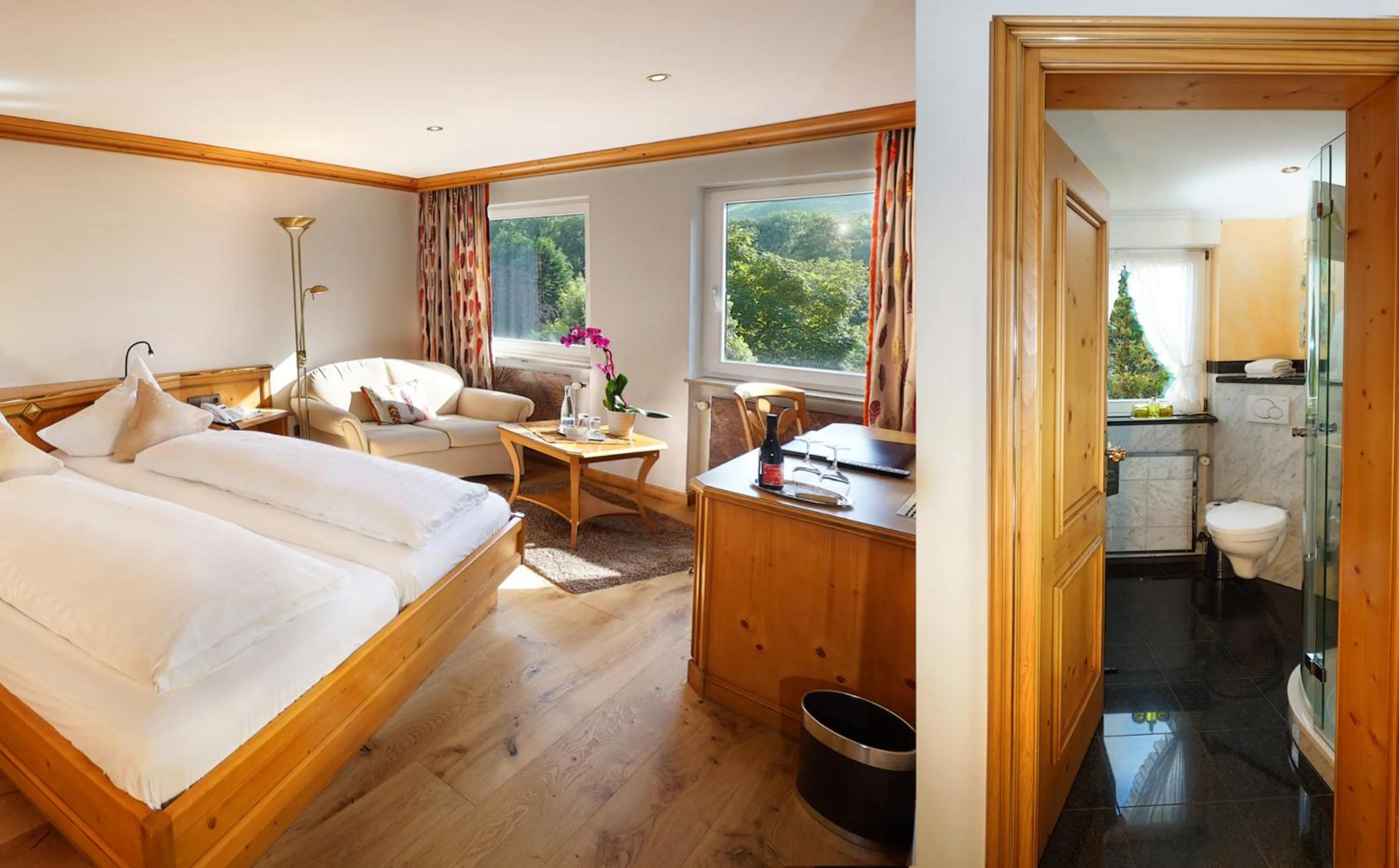 Photo of the whole room, Bed in Hotel Rebstock Durbach