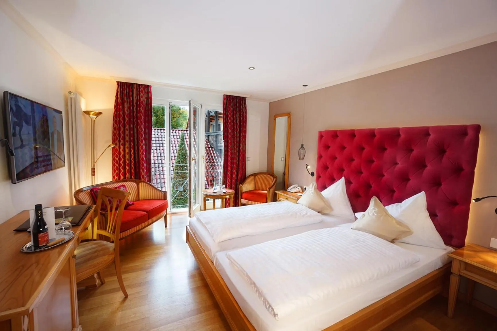 Photo of the whole room, Bed in Hotel Rebstock Durbach